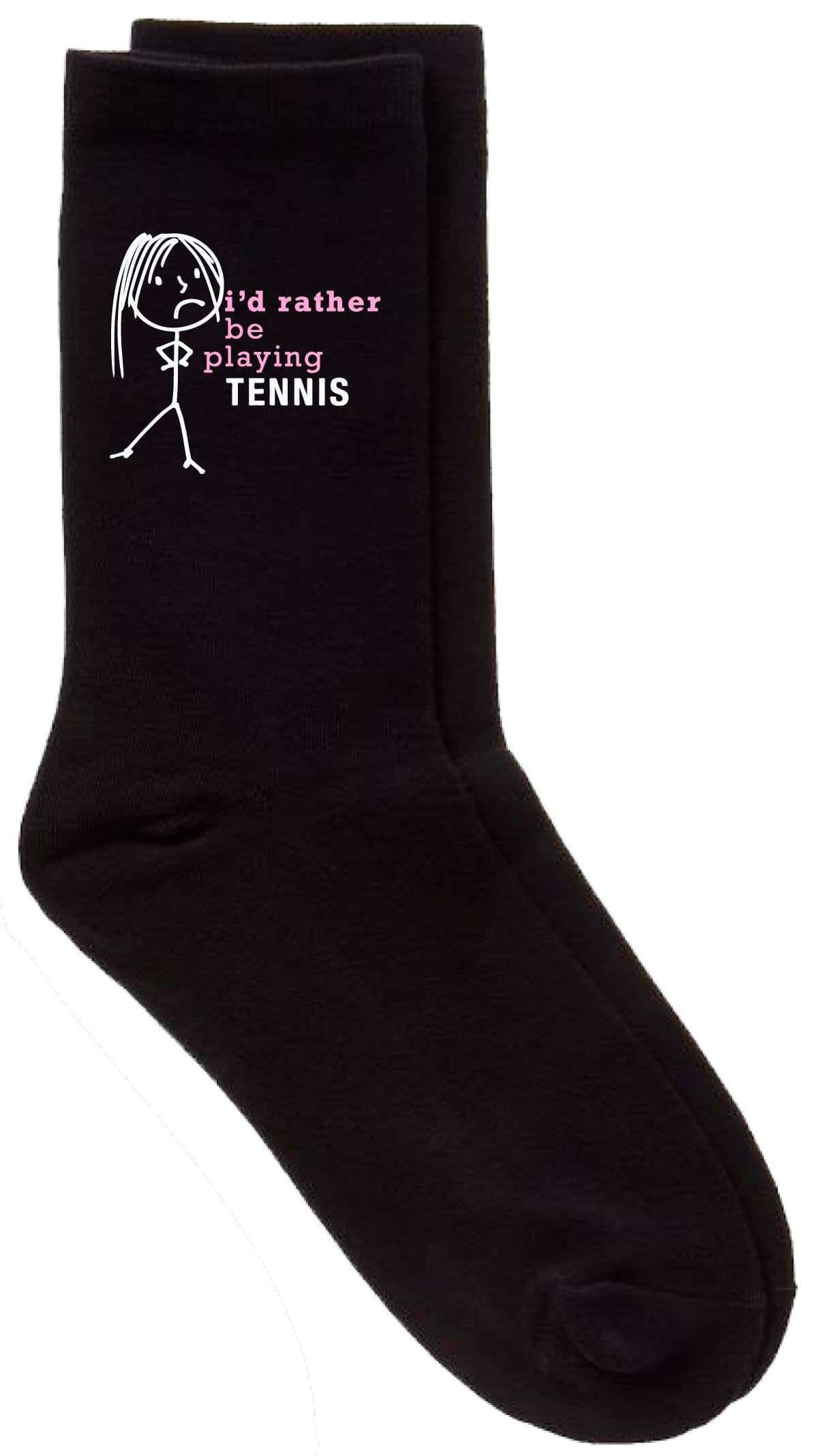 Id Rather Be Playing Tennis Socks