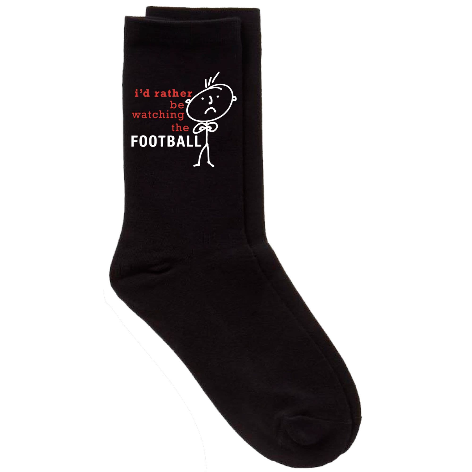 Id Rather Be Watching Football Calf Socks