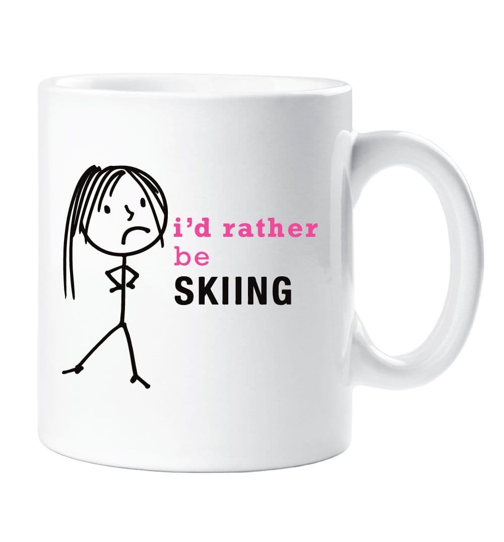 Id Rather Be Skiing Mug