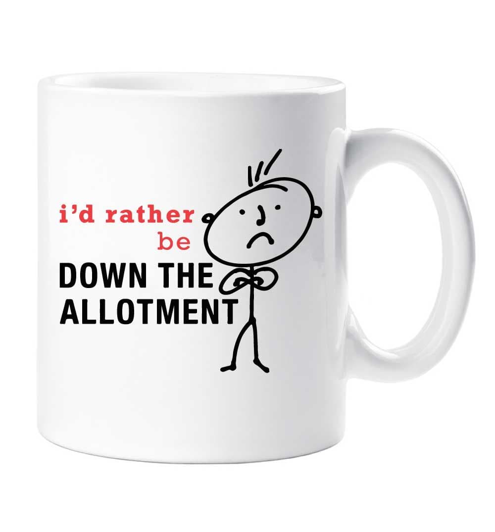Id Rather Be Down Allotment Mug