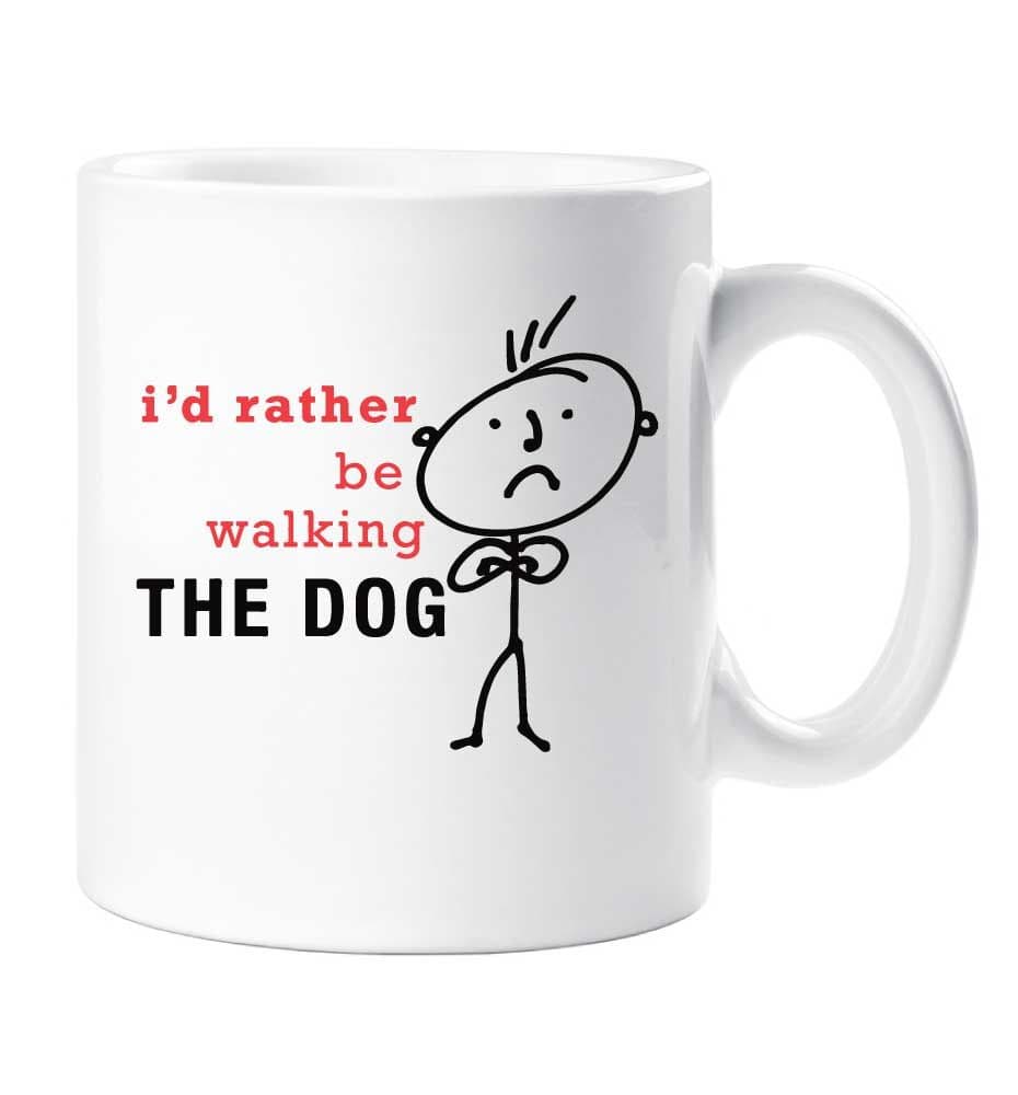 Id Rather Be Walking Dog Mug Cup Gift Dad Husband Fathers Day Friend Birthday Christmas Cup