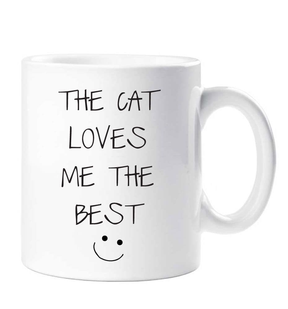 Cat Loves Me Best Mug