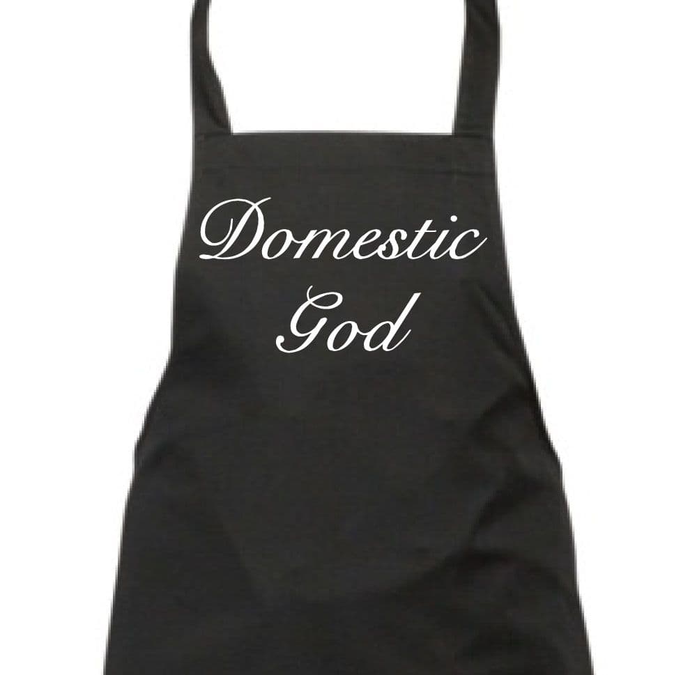 Domestic God Black Apron