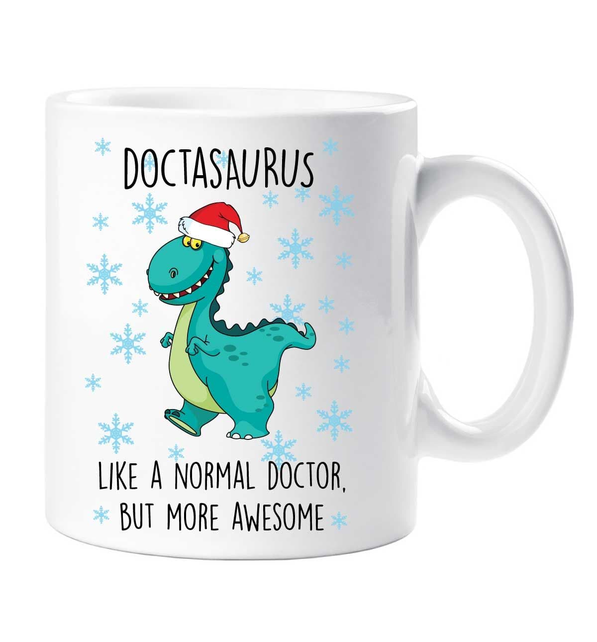 Christmas Doctasaurus Mug