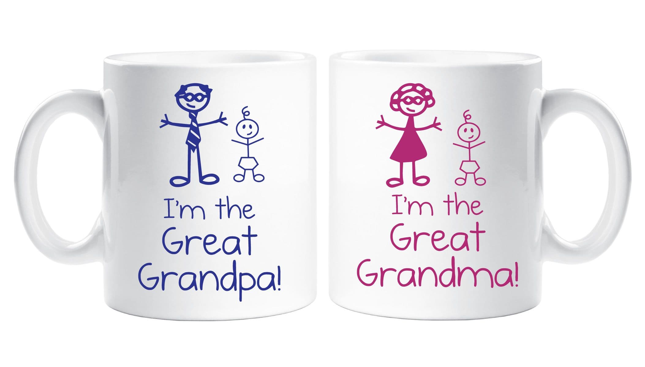 Im Great Grandma Grandpa Mug Set