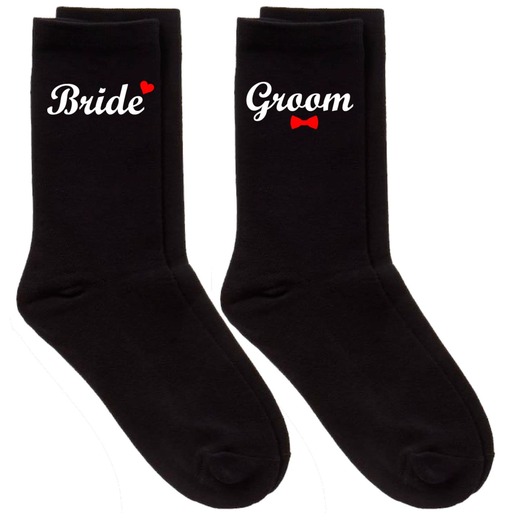 Couples Bride Groom Calf Sock Set