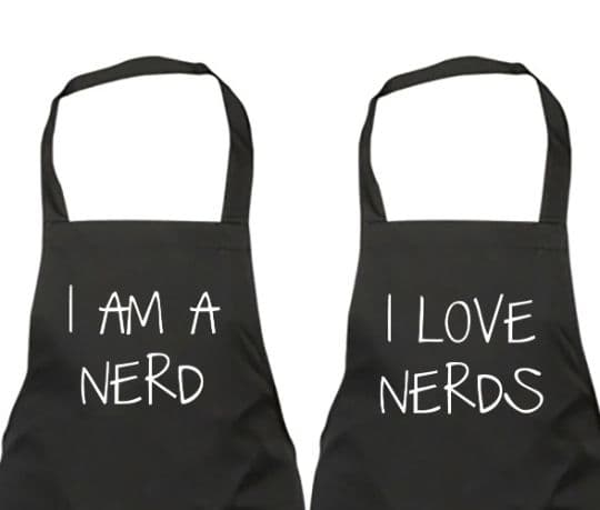I Am Nerd I Love Nerds Apron Set