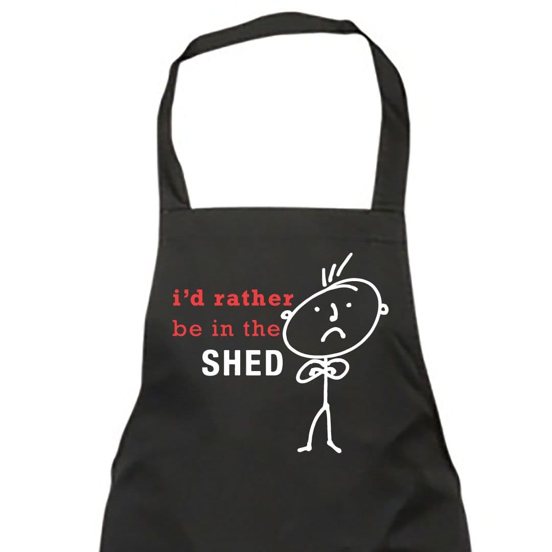 Id Rather Be Shed Apron