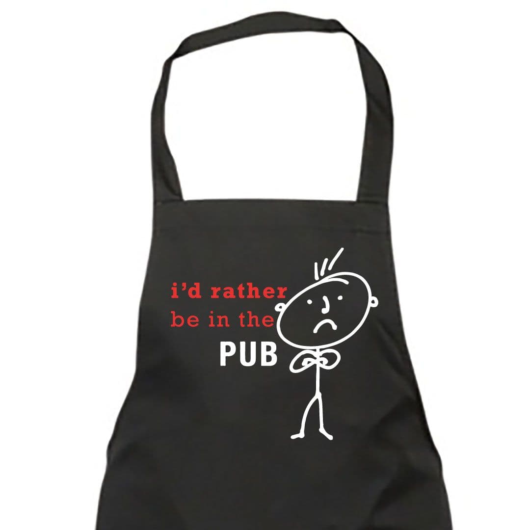Id Rather Be Pub Apron