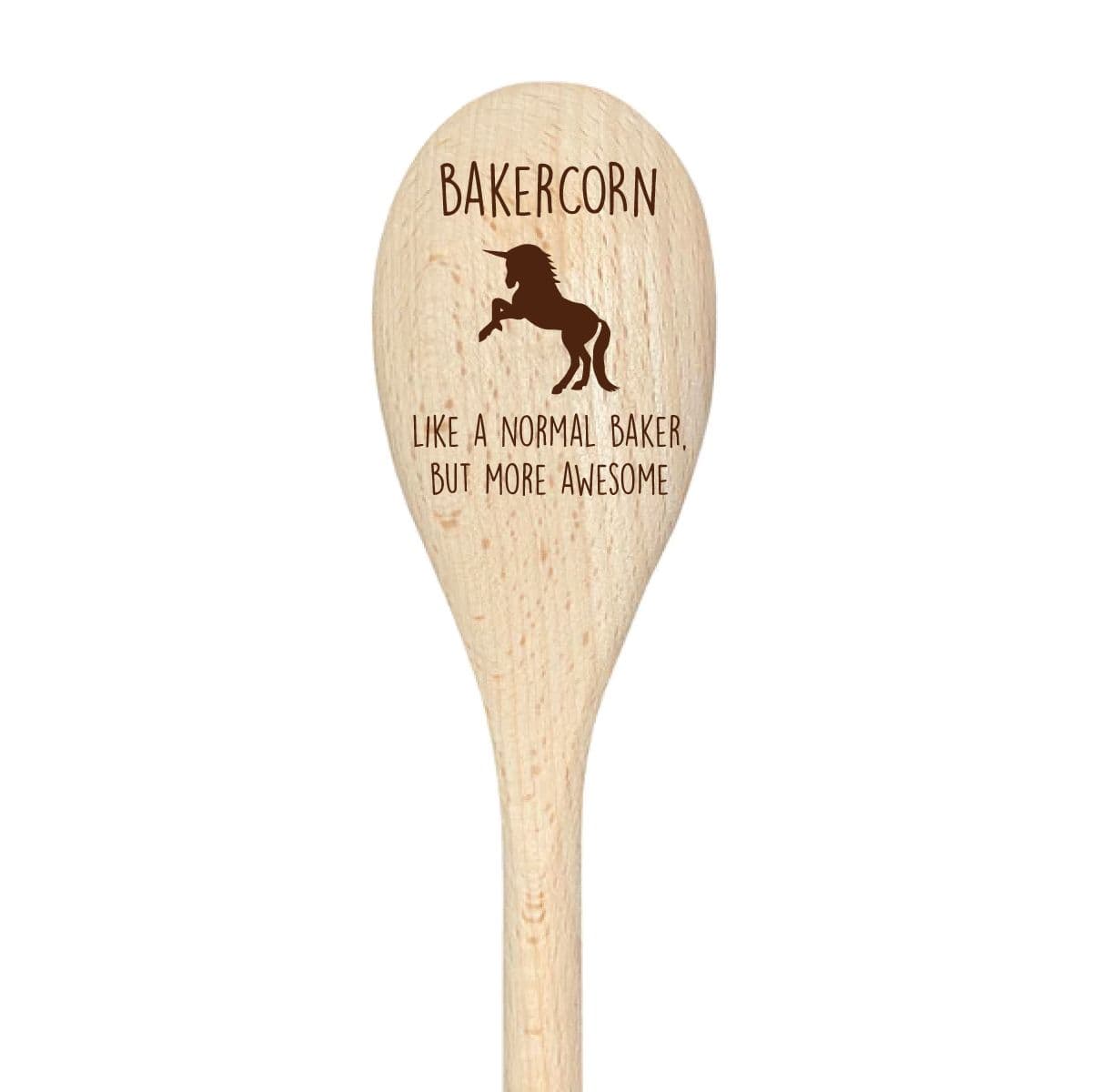 Baker Unicorn Spoon Funny Wooden Spoon