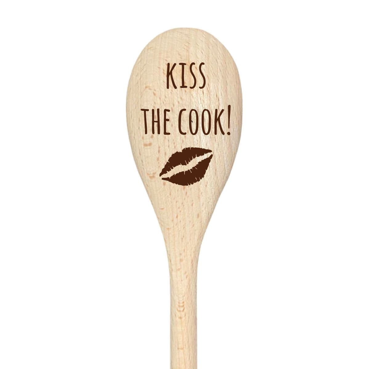 Kiss Cook Spoon Funny Wooden Spoon