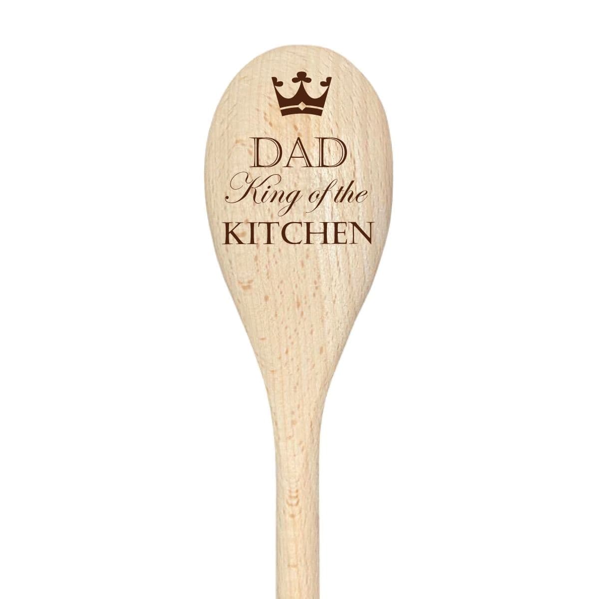 Dad King Of The Kitchen Spoon Funny Wooden Spoon