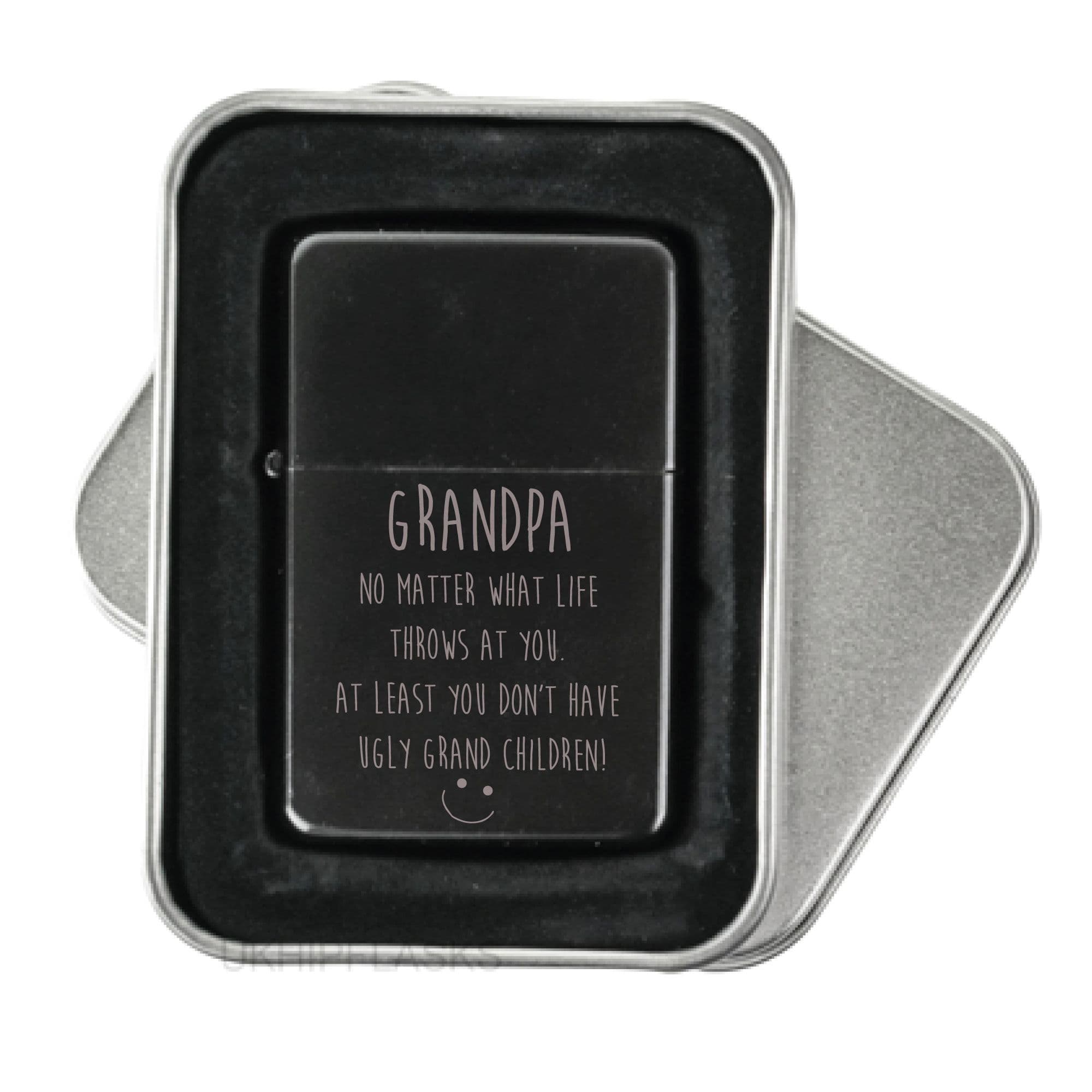 Grandpa Flip Lighter Grandpa Ugly Grandchildren Engraved Funny Gift Present