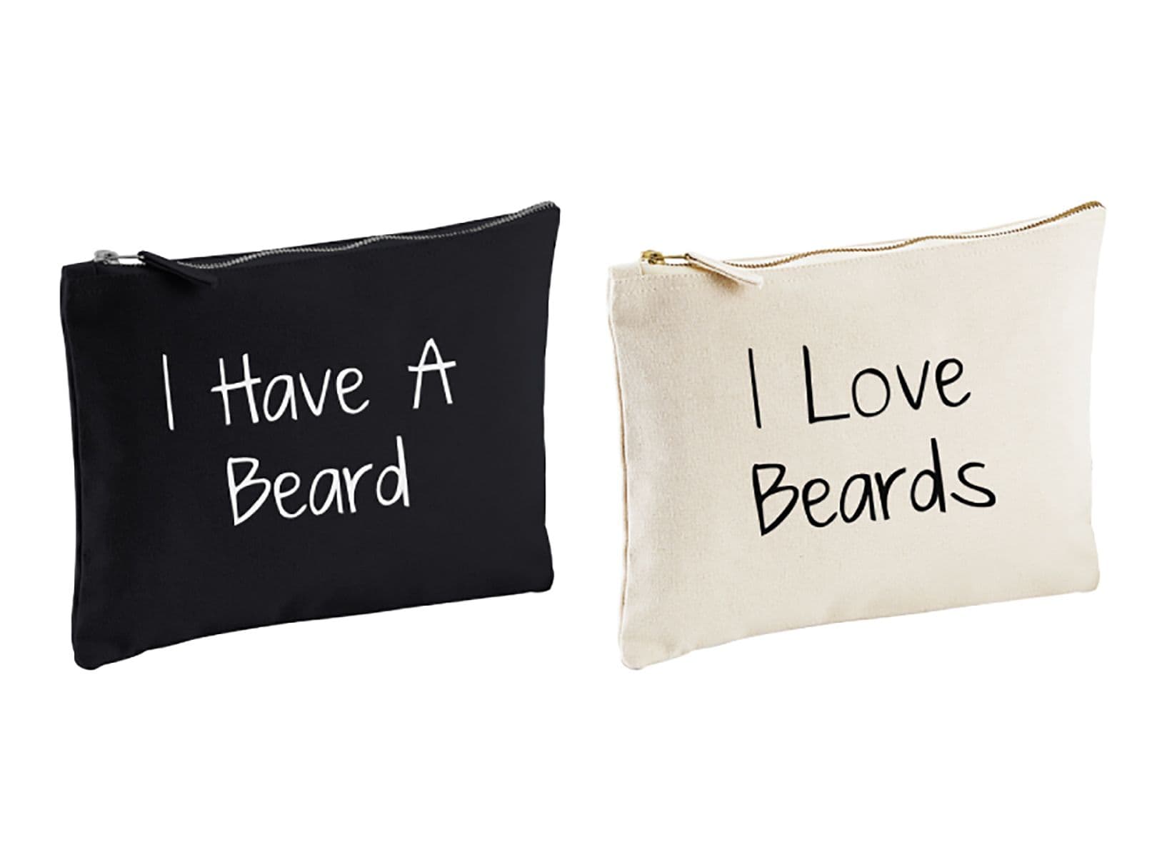 Couples Wash Bag Set I Have Beard I Love Beards