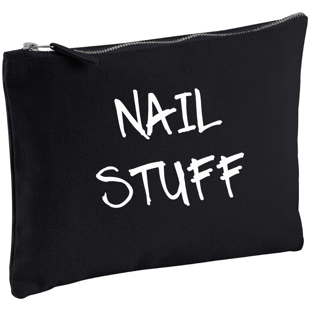 Nail Stuff Canvas Make up Bag