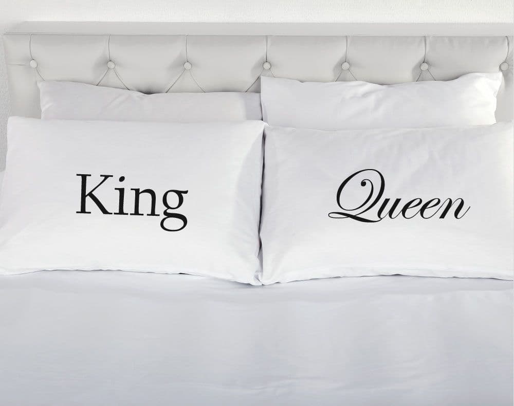 King Queen Pair Pillowcases