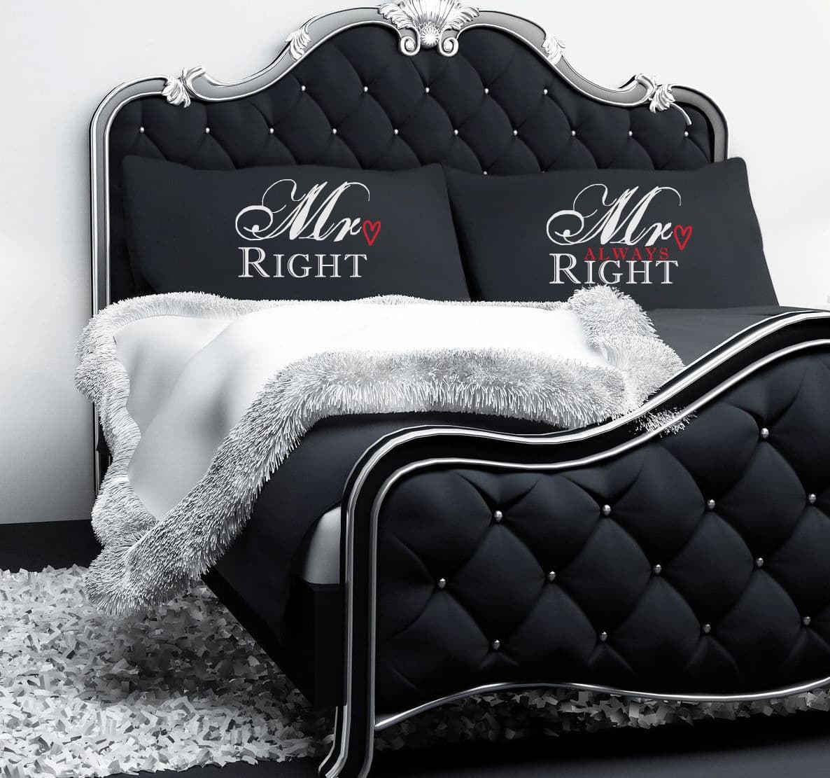 Mr Right Mr Always Right Pillowcases