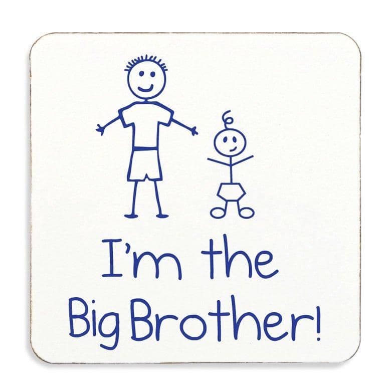Im Big Brother Cork Coaster Pregnancy Celebration Older Brother