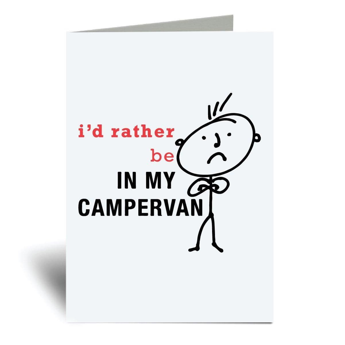 Id Rather Be My Campervan A6 Greeting Card