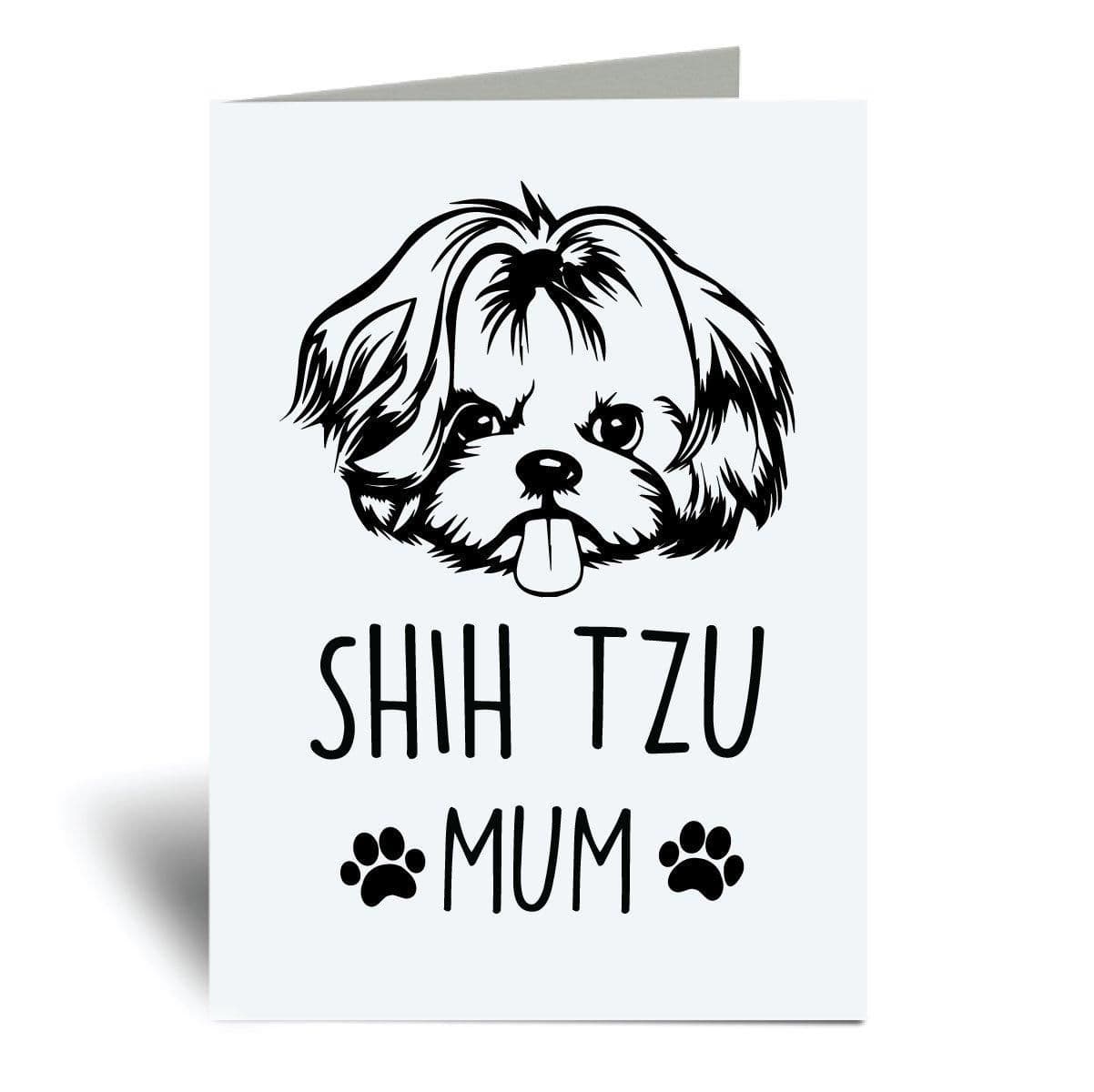 Shih Tzu Mum A6 Greeting Card