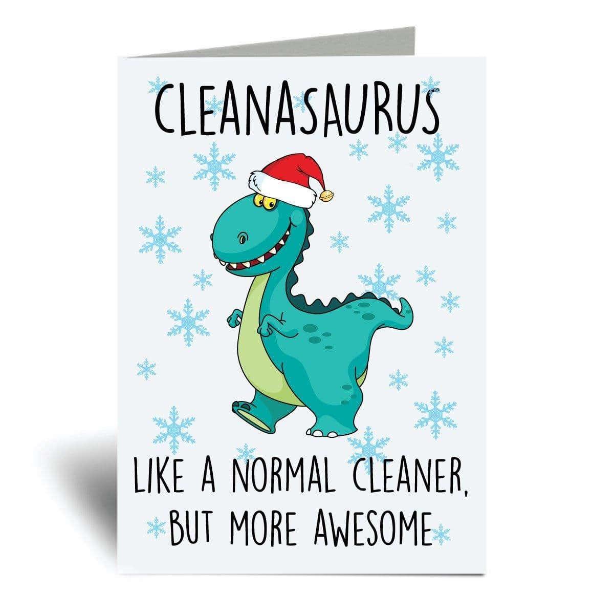 Cleanasaurus A6 Christmas Card