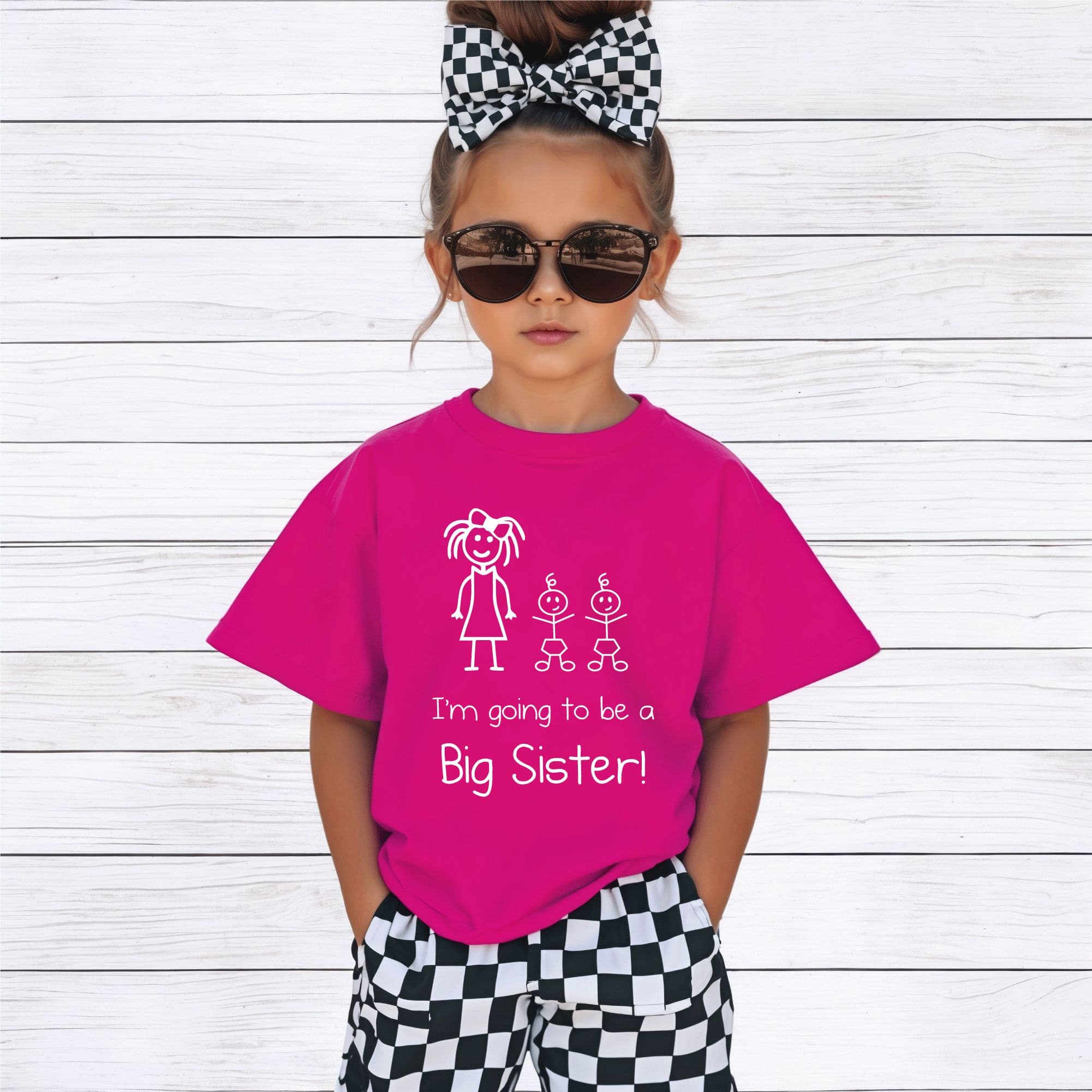 Im Going To Be Big Sister Twins Tshirt