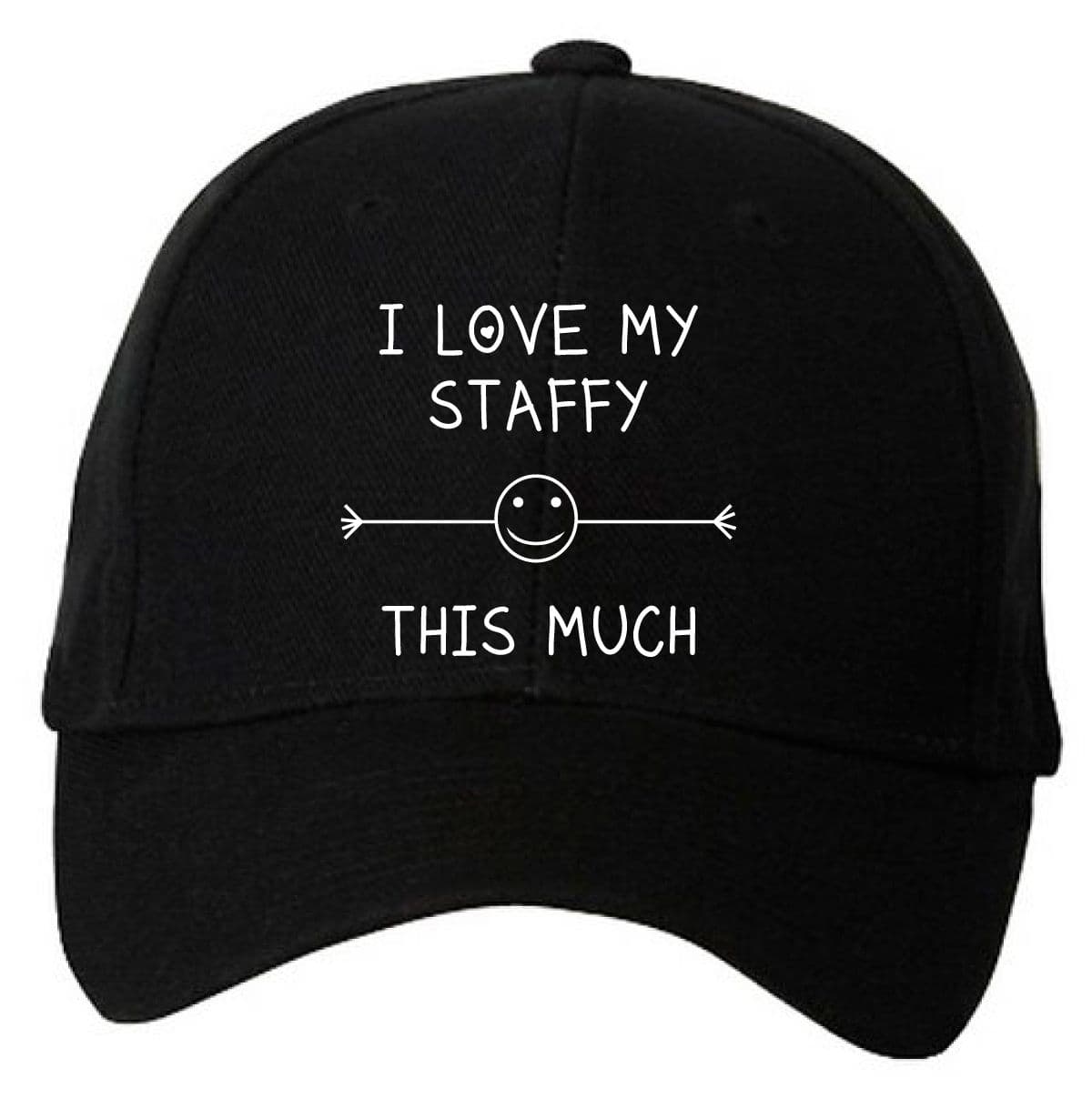 I Love My Staffy This Much Cap