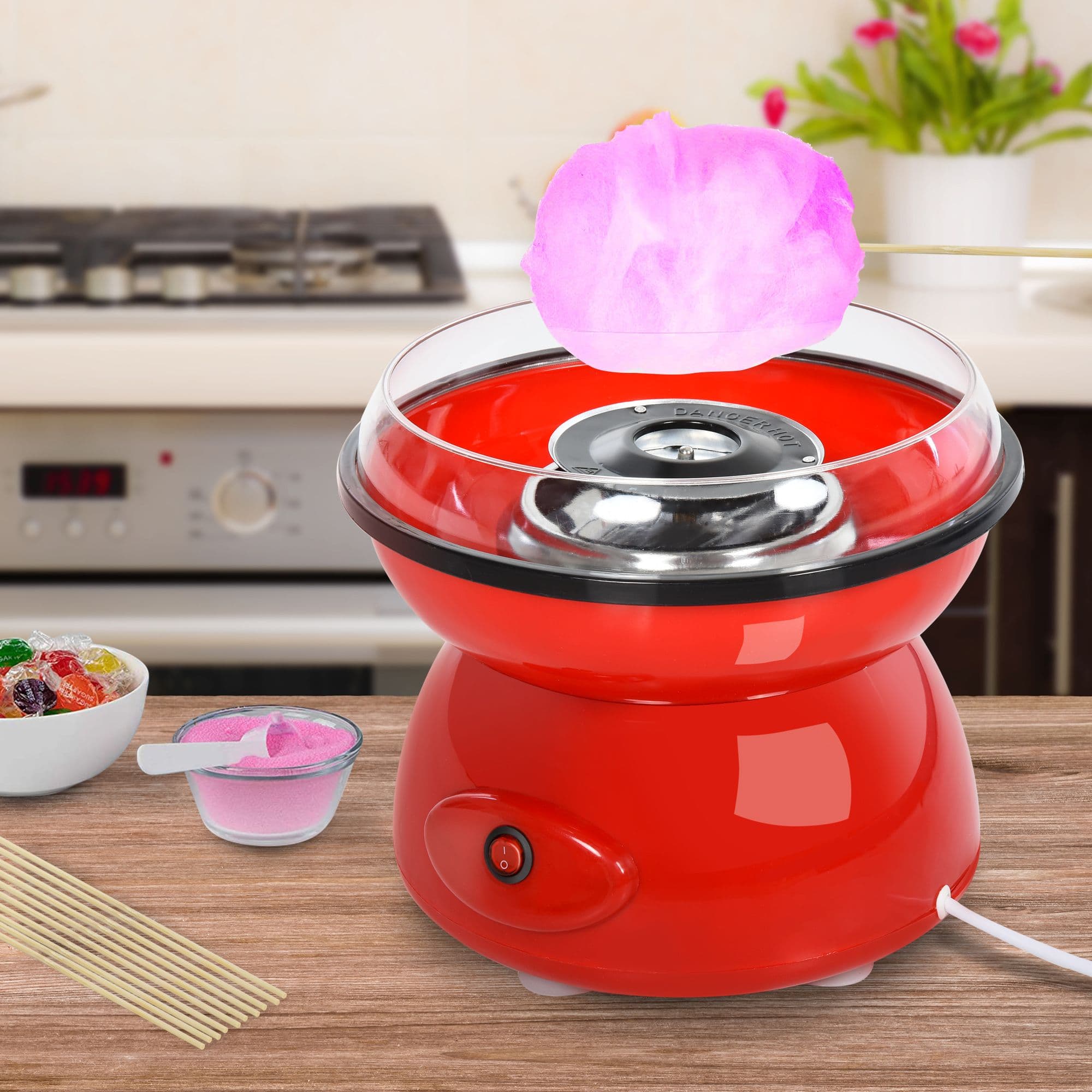450W Electric Candy floss Machine NonStick Children Adult Party Gift