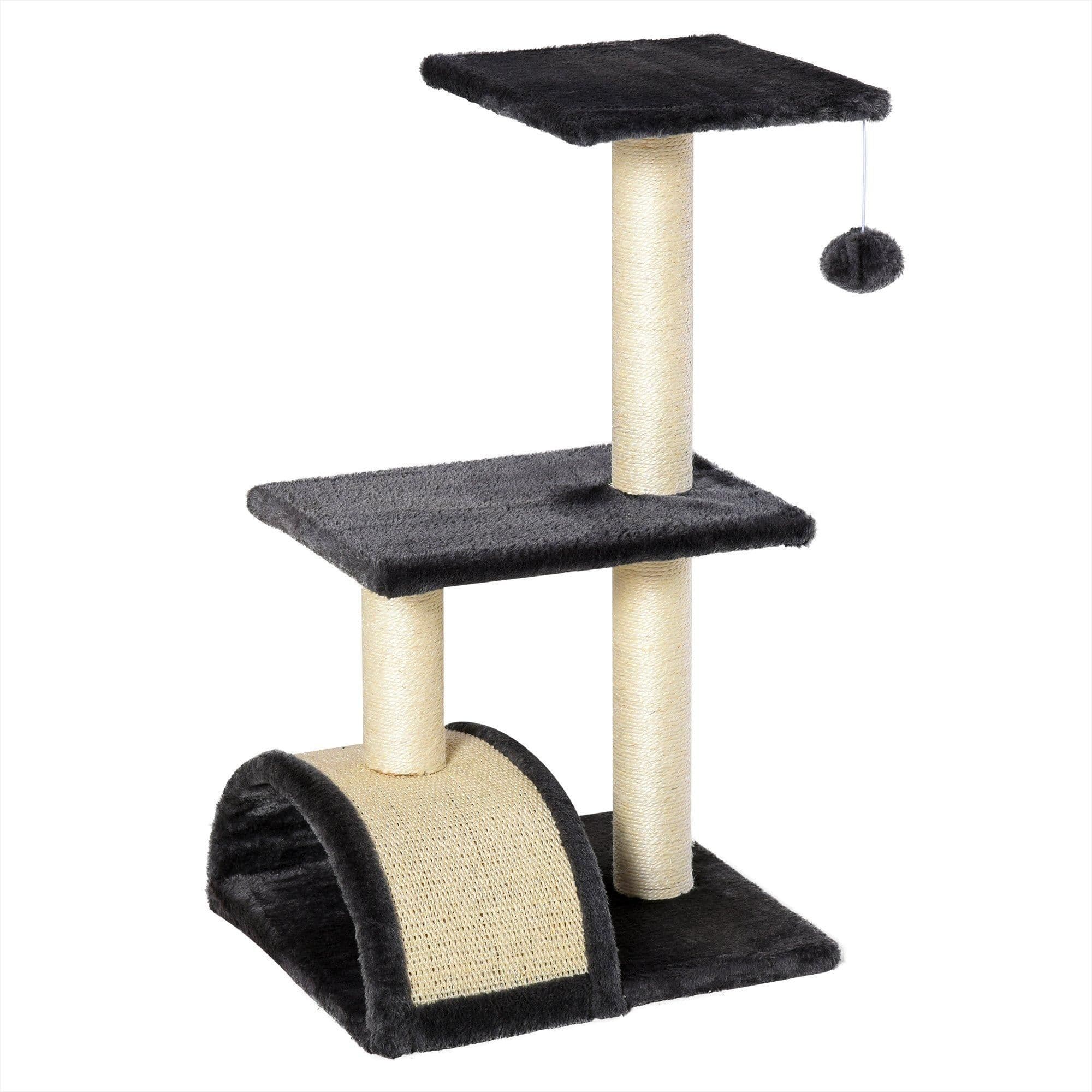 72cm Cat Tree Tower for Indoor Cats w/ Sisal Scratching Post, Pad