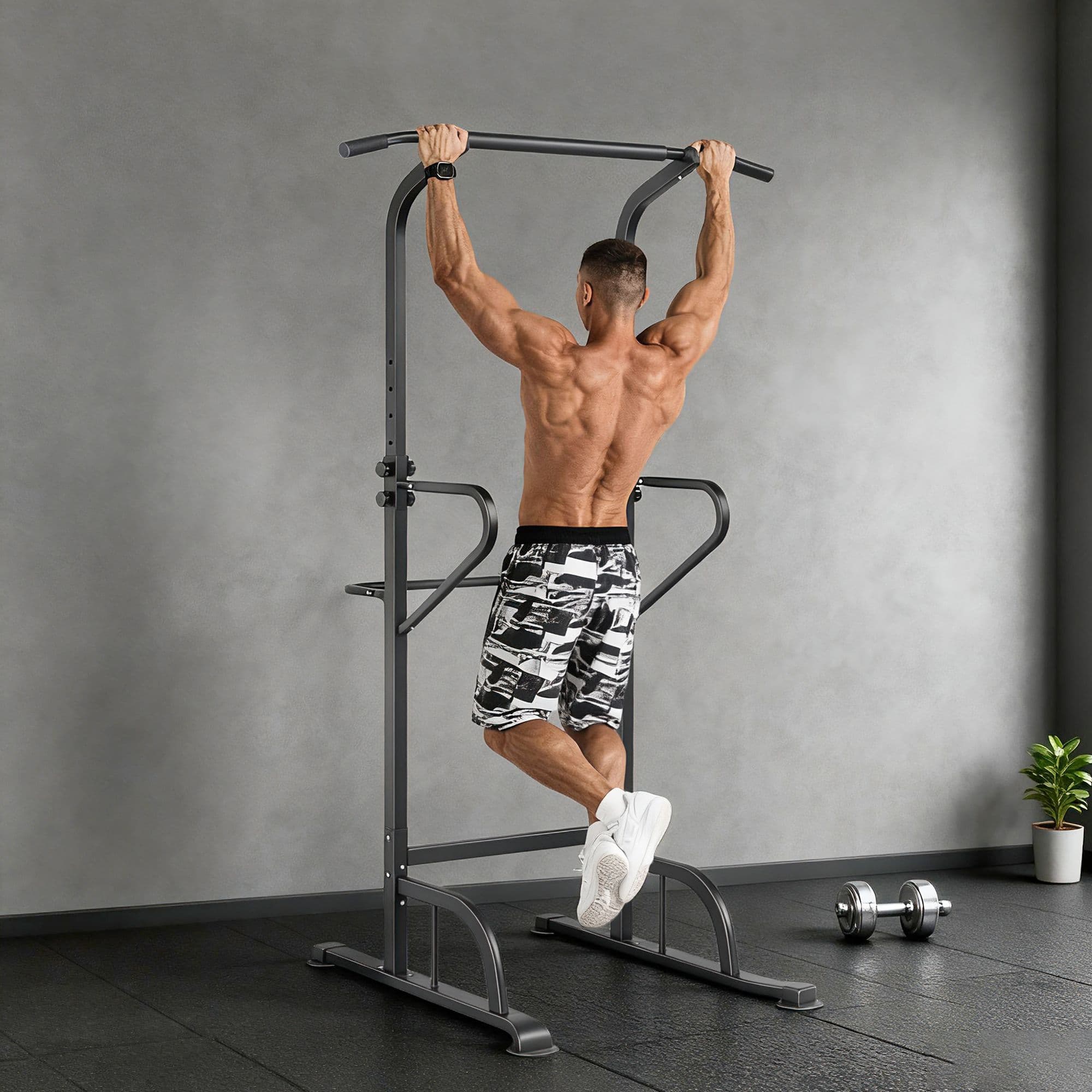 Power Tower Multi Function Pull Up Station with Adjustable Height