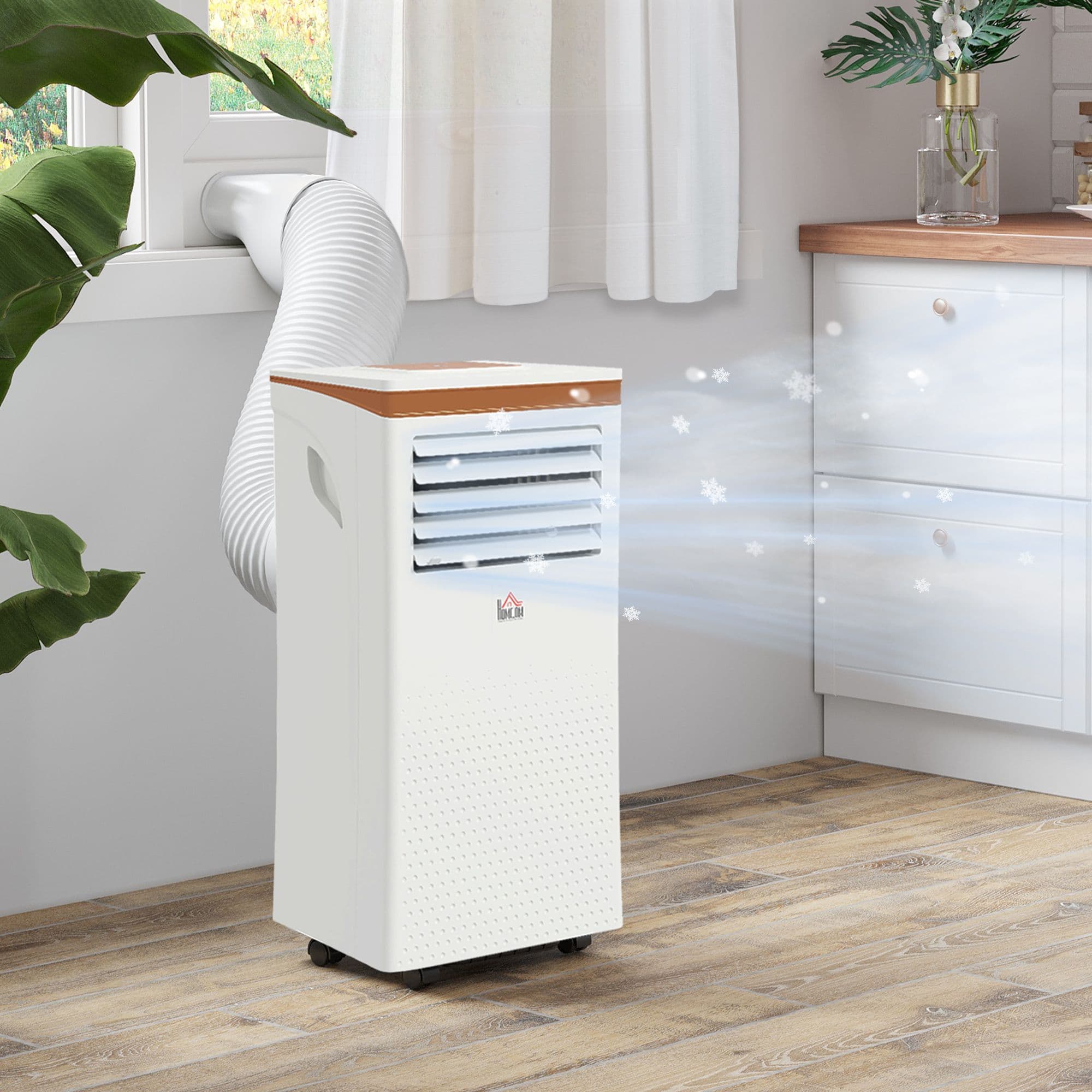 7000 BTU Portable Air Conditioner 4 Modes LED Display 24 Timer
