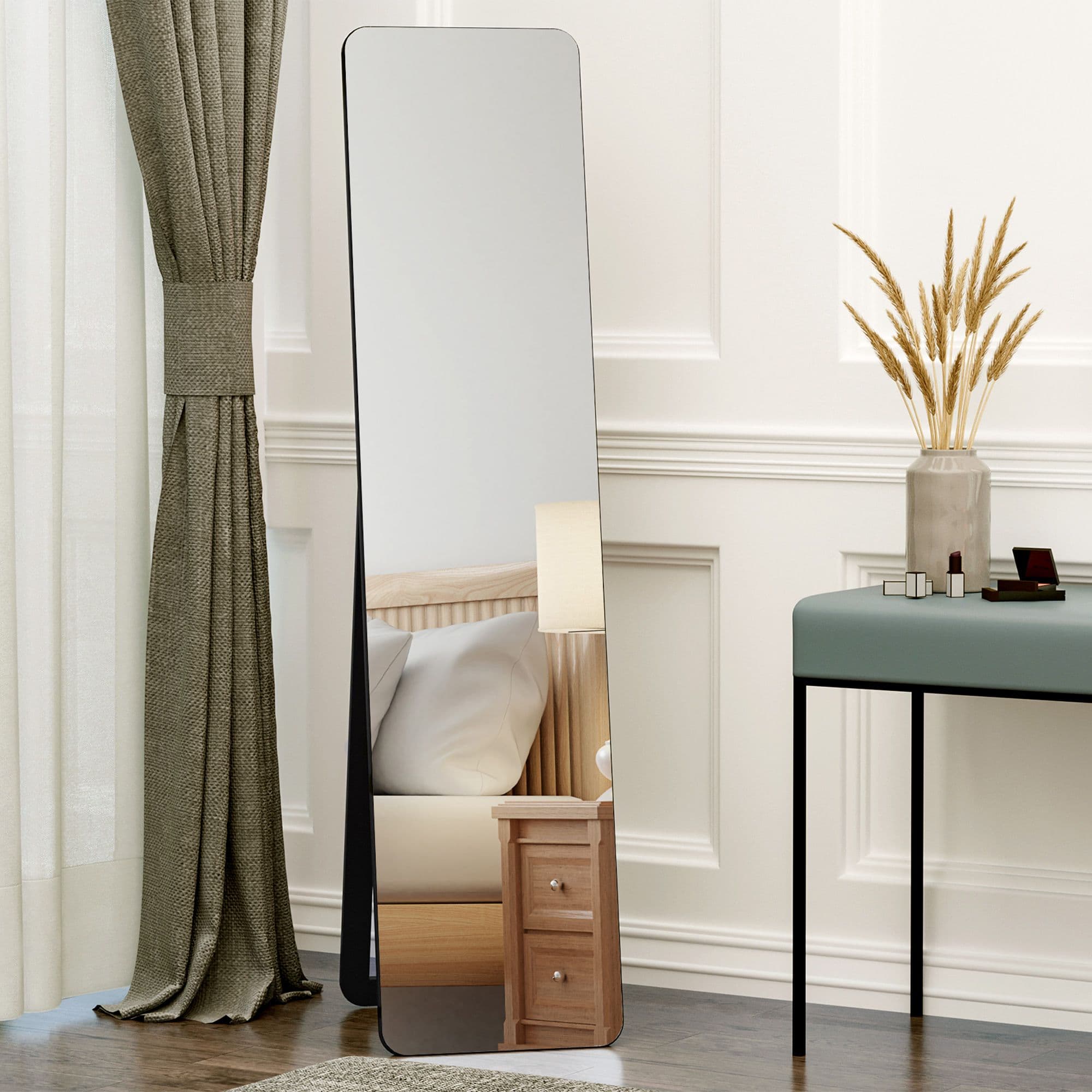 Full Length Mirror Floor Standing or Wall Mount Dressing Mirror