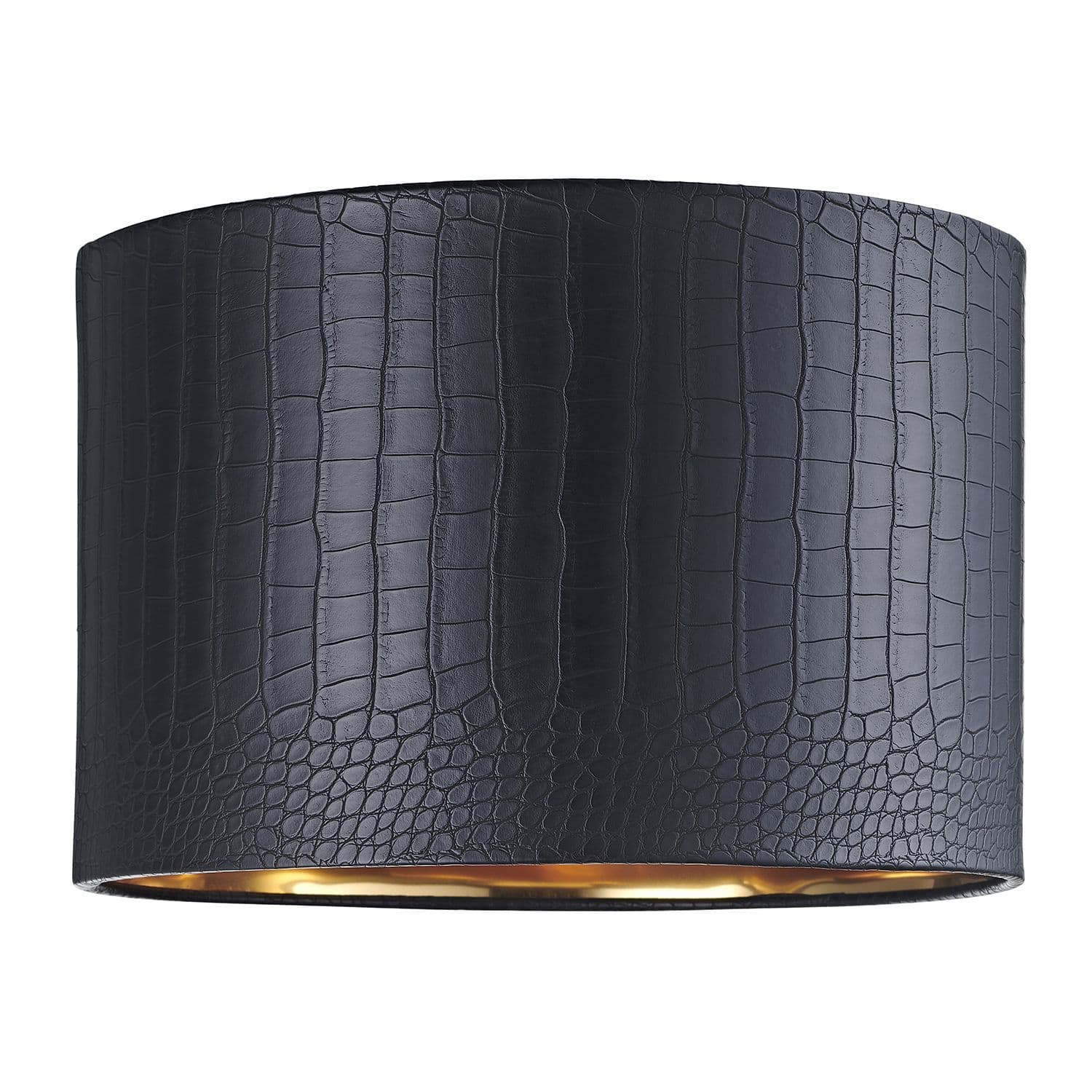 Modern Croc Design Faux Leather Lamp Shade with Shiny Inner
