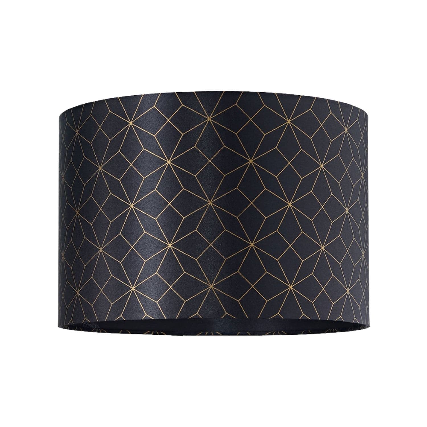 Modern and Vivid Satin Fabric Geometric Lampshade with Vivid Lines