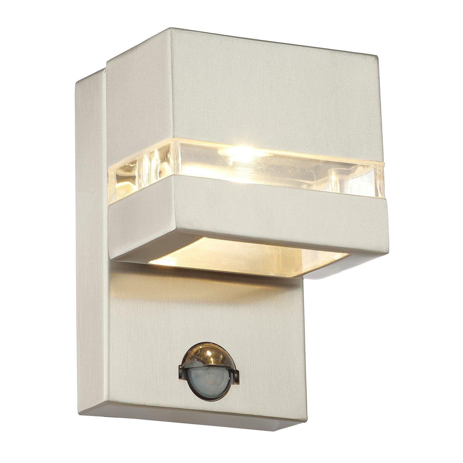 Contemporary Designer PIR Motion Sensor LED Outdoor Stainless Steel Wall Light