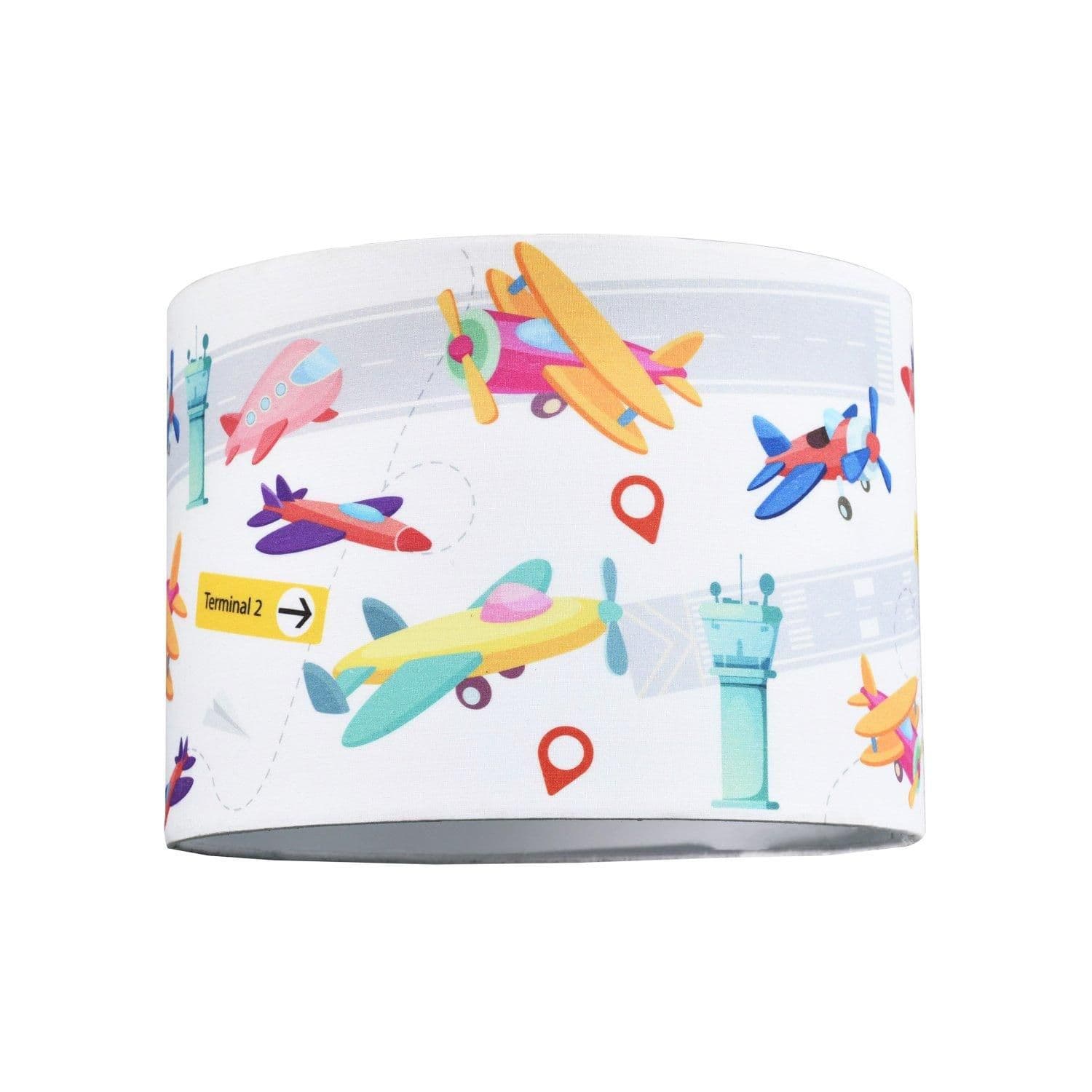 Modern and Colourful Childrens Fabric Lamp Shade