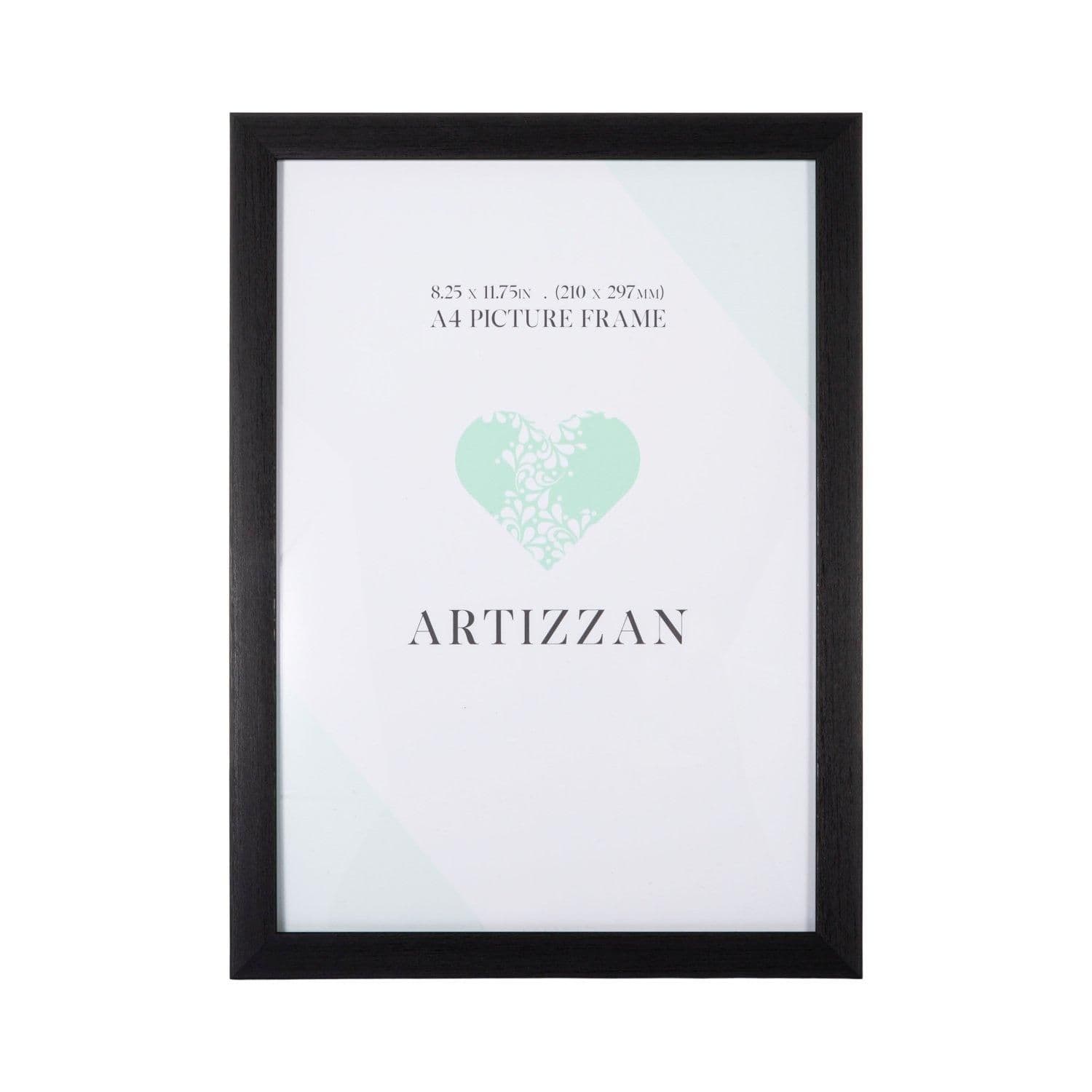 Modern and Chic Black Veneer Wood Effect A4 Certificate Frame for Wall or Table