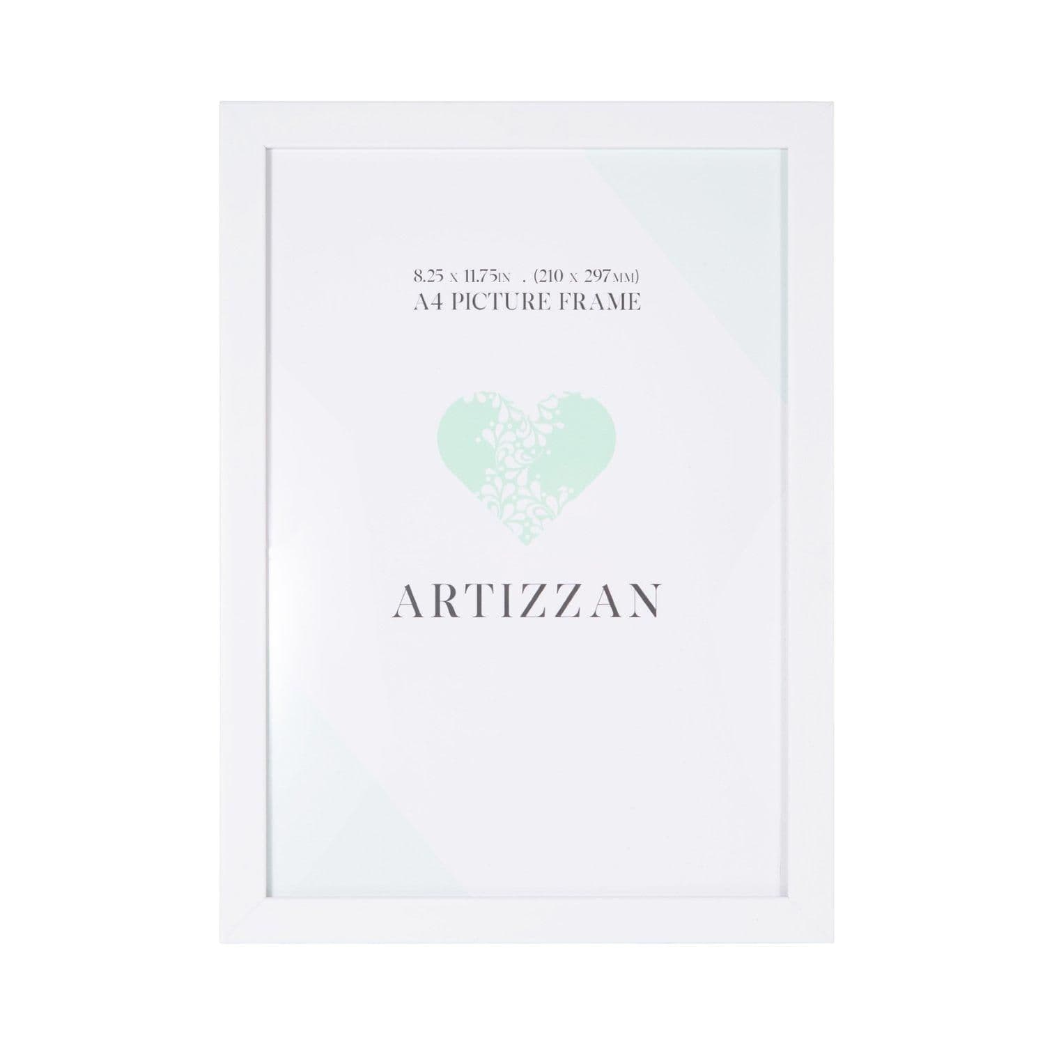 Modern and Chic Mat White Wood Effect A4 Certificate Frame for Wall or Table