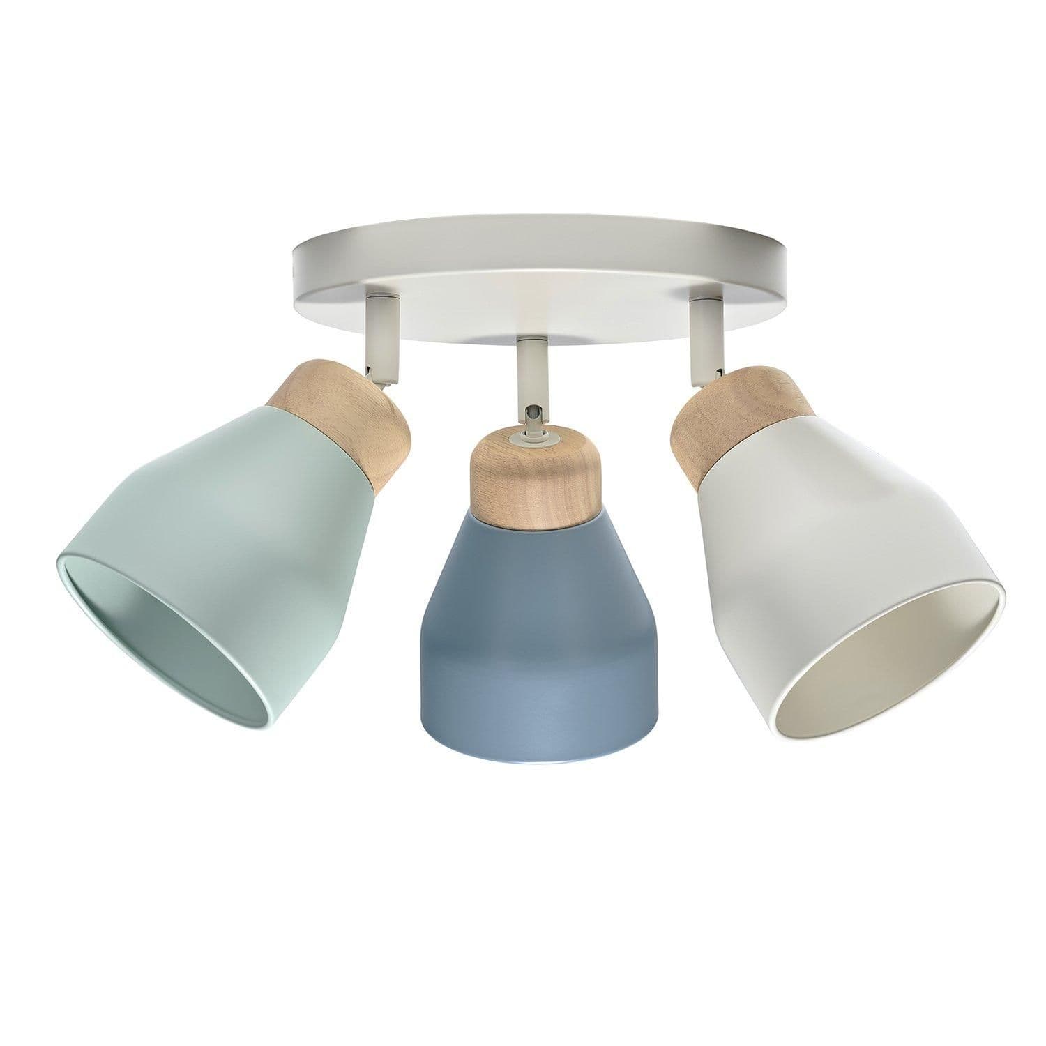 Contemporary Scandinavian Designed Triple Spot Ceiling Light