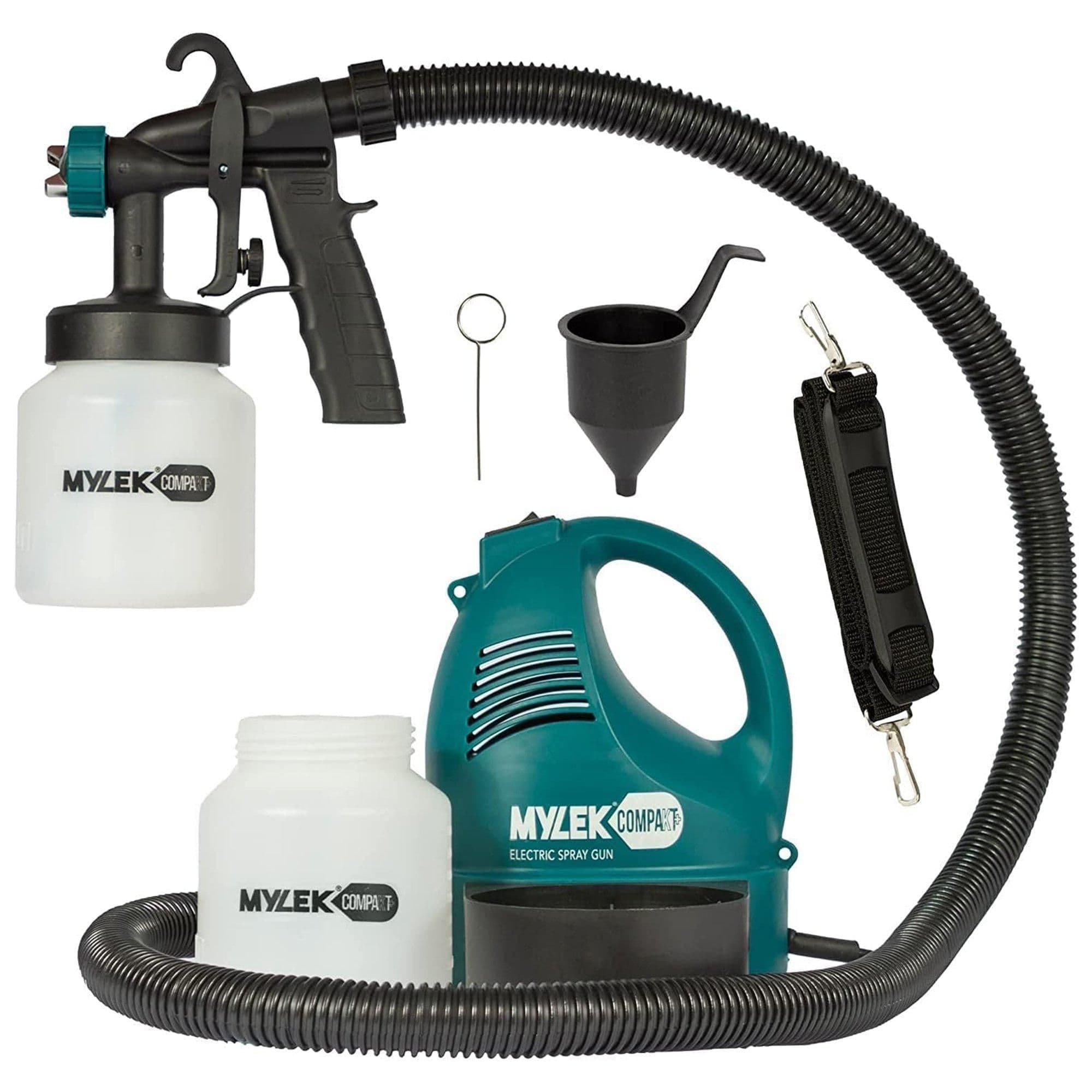 Electric Paint Sprayer Gun Kit 650W- 2 Paint Cups, Strap & More
