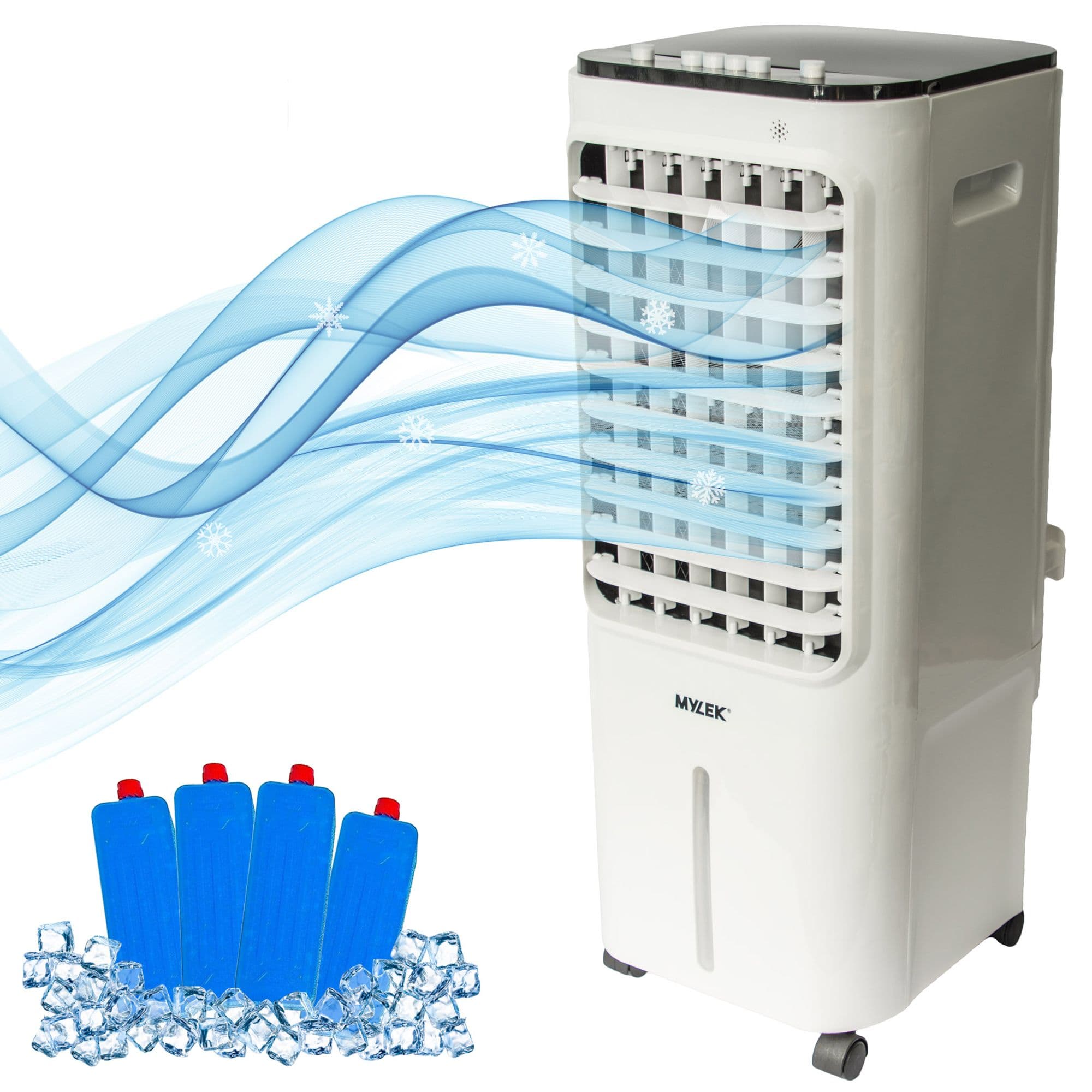 Portable Air Cooler Mobile Evaporative Cooling Fan Humidifier 8L