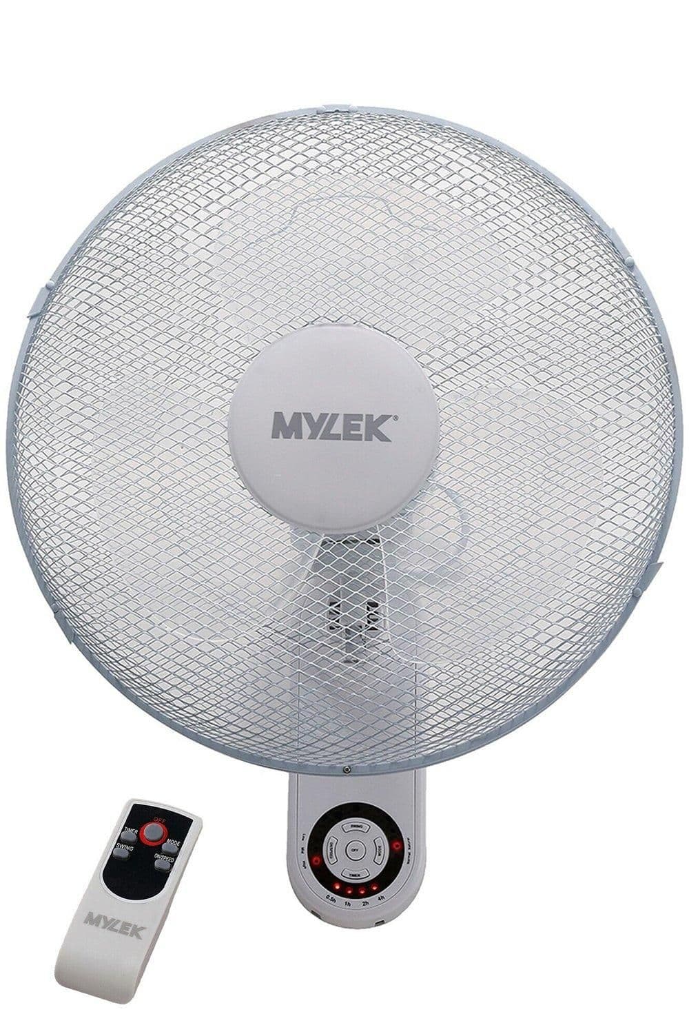 16" Oscillating Wall Mounted Fan 3 Speed with Remote Control & Timer