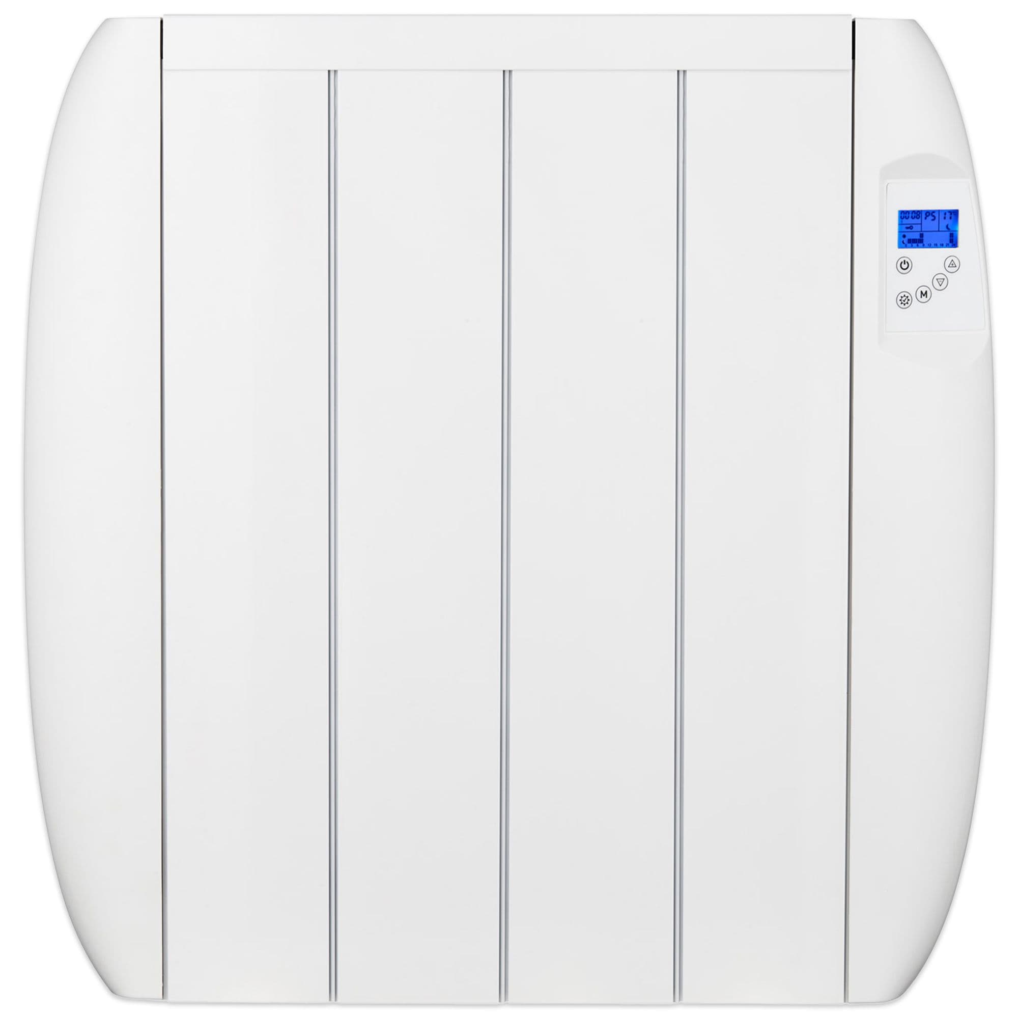 Aluminium Electric Panel Heater 24/7 Digital Timer IP24 Rated 1000W