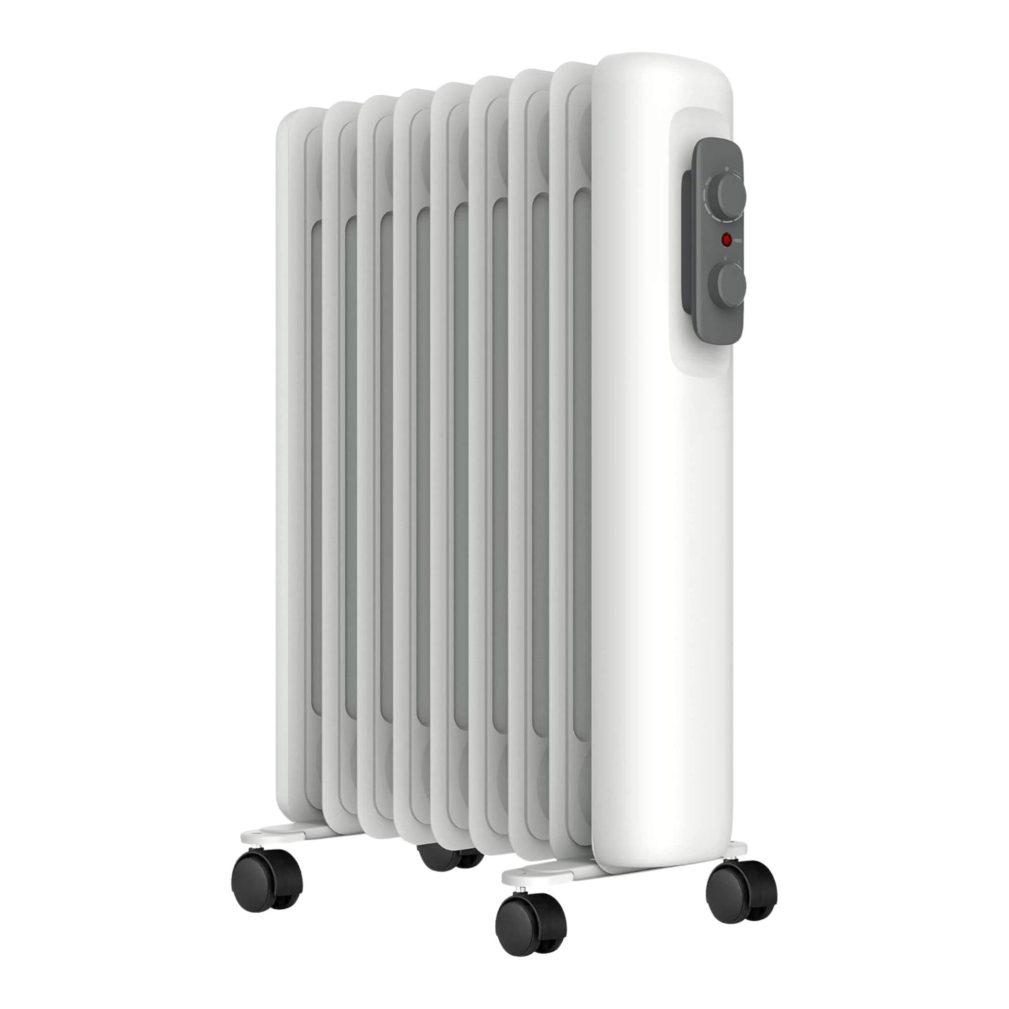 Electric Oil Filled Radiator with Thermostat & 3 Heat Settings 2kW