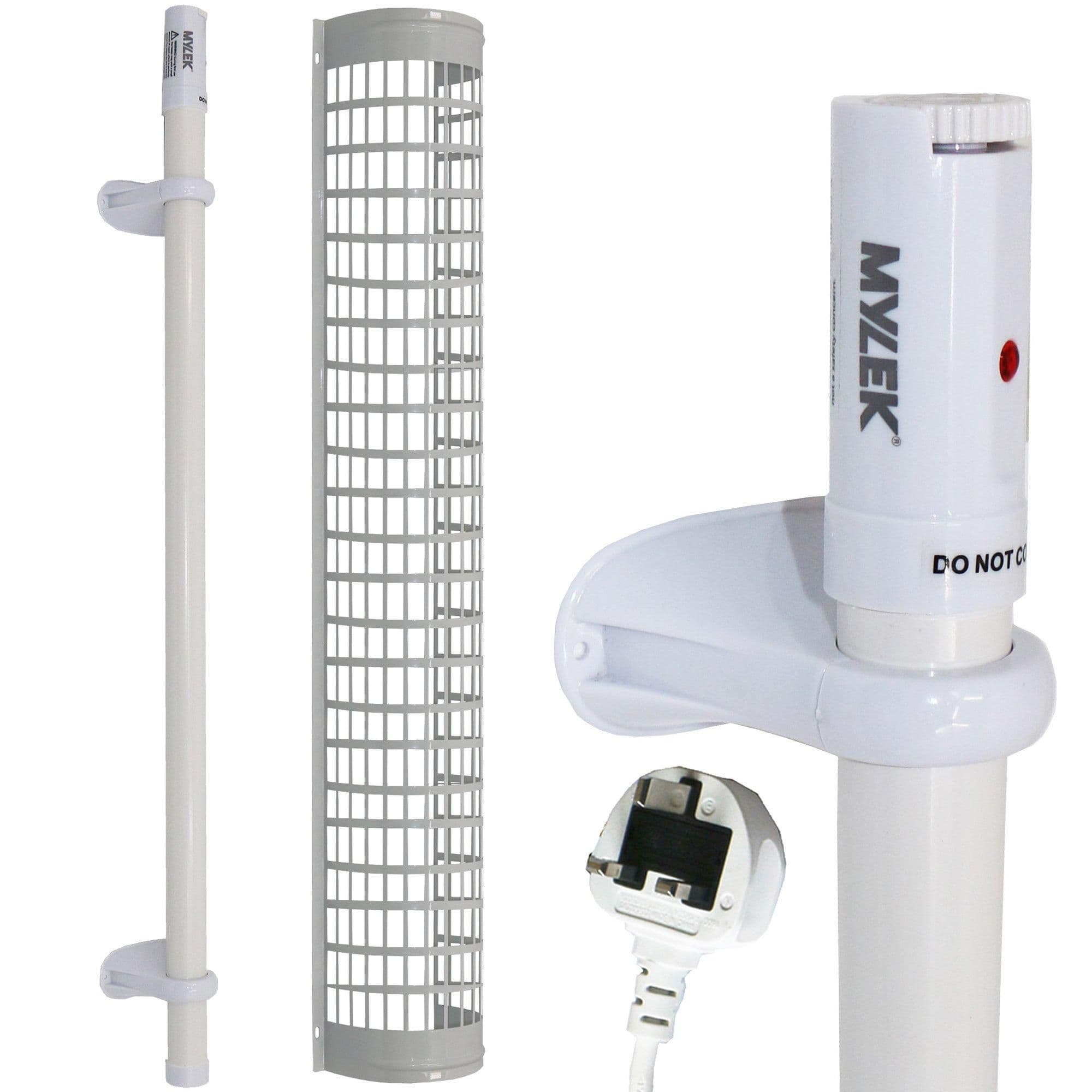Tubular Heater 190W 150cm Built in Thermostat & Mounting Brackets IP44