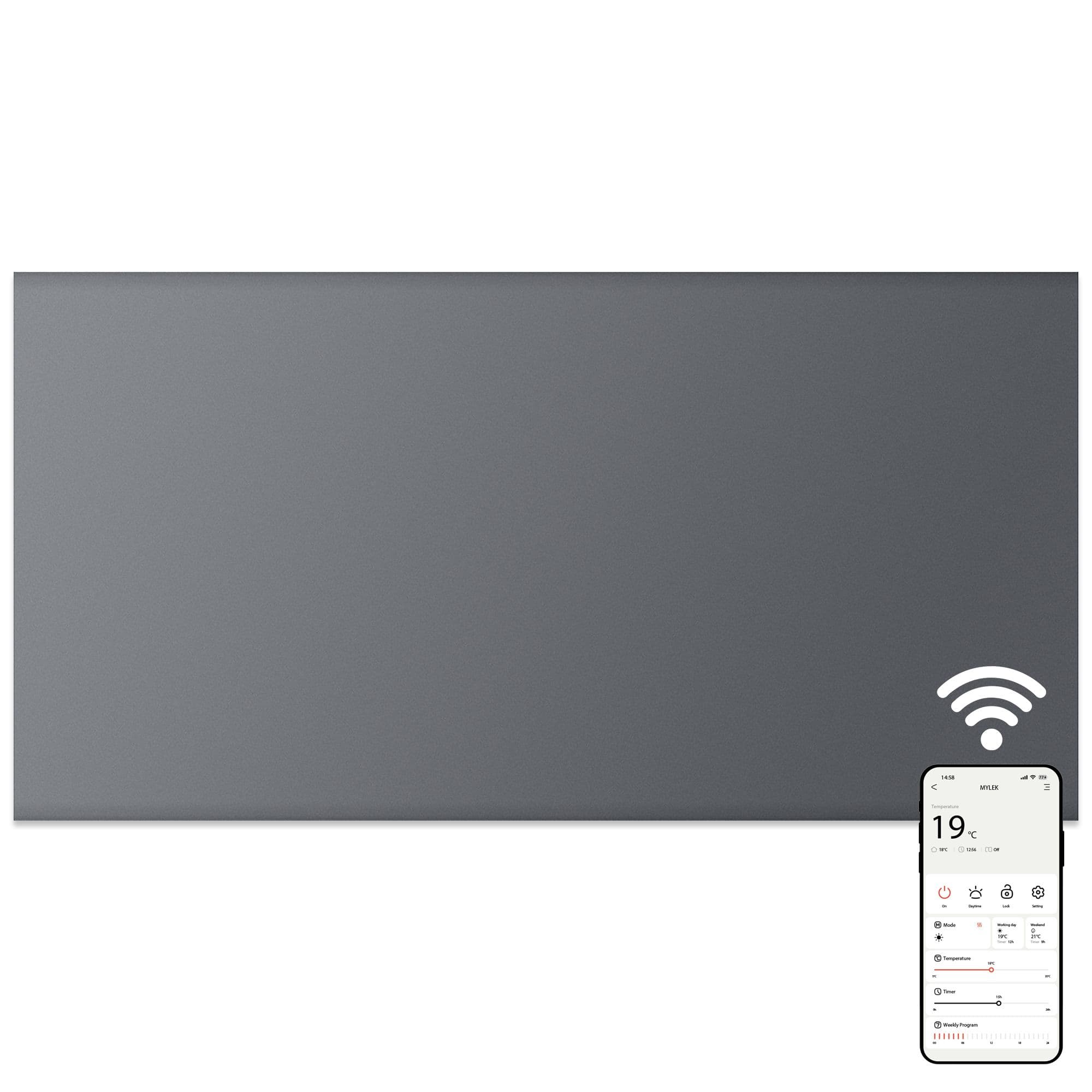 Electric Panel Heater WIFI App Controlled Slimline 1.5kW