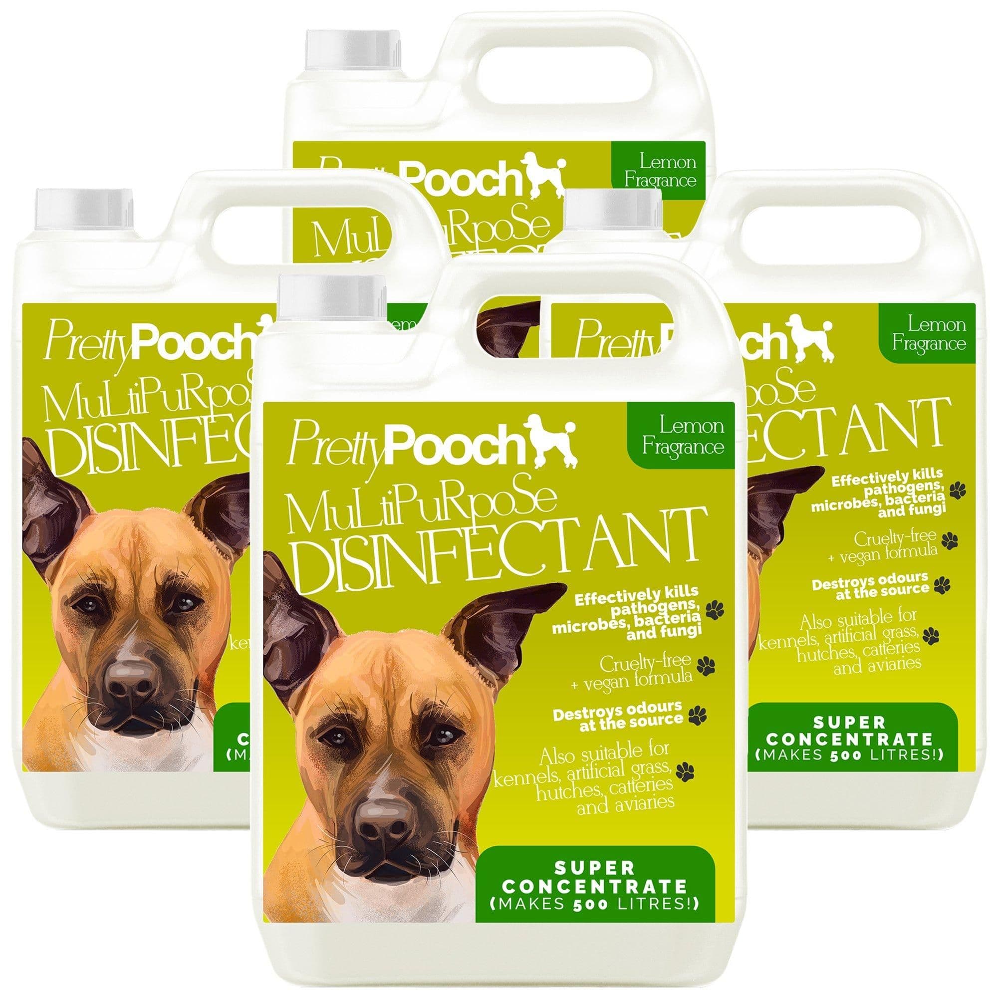 Multi Purpose Disinfectant Kills Bacteria Deodoriser - Lemon - 4 x 5L