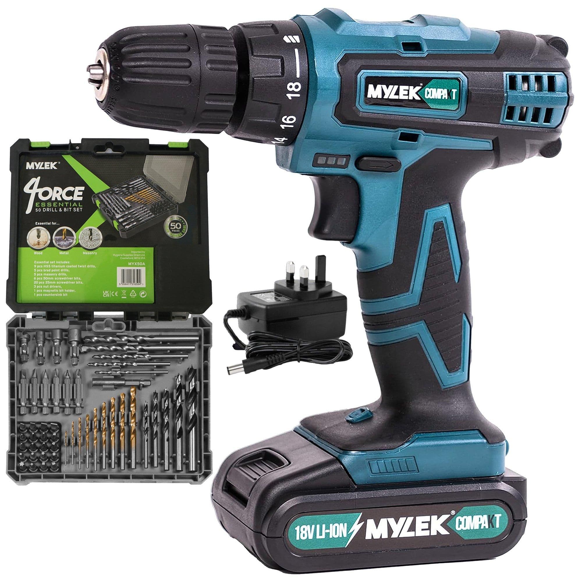 Cordless Drill VCB with 50 Piece Accessory Kit