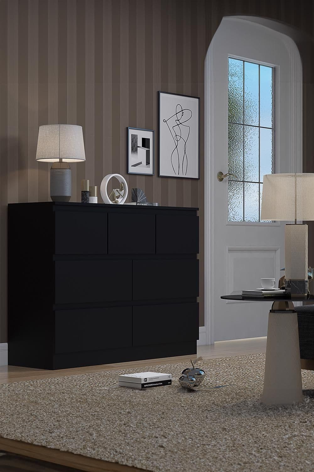 7 Drawer Matt Merchant Chest Drawers Stora
