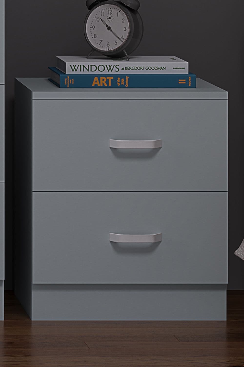 Bedside Table 2 Drawer Matt